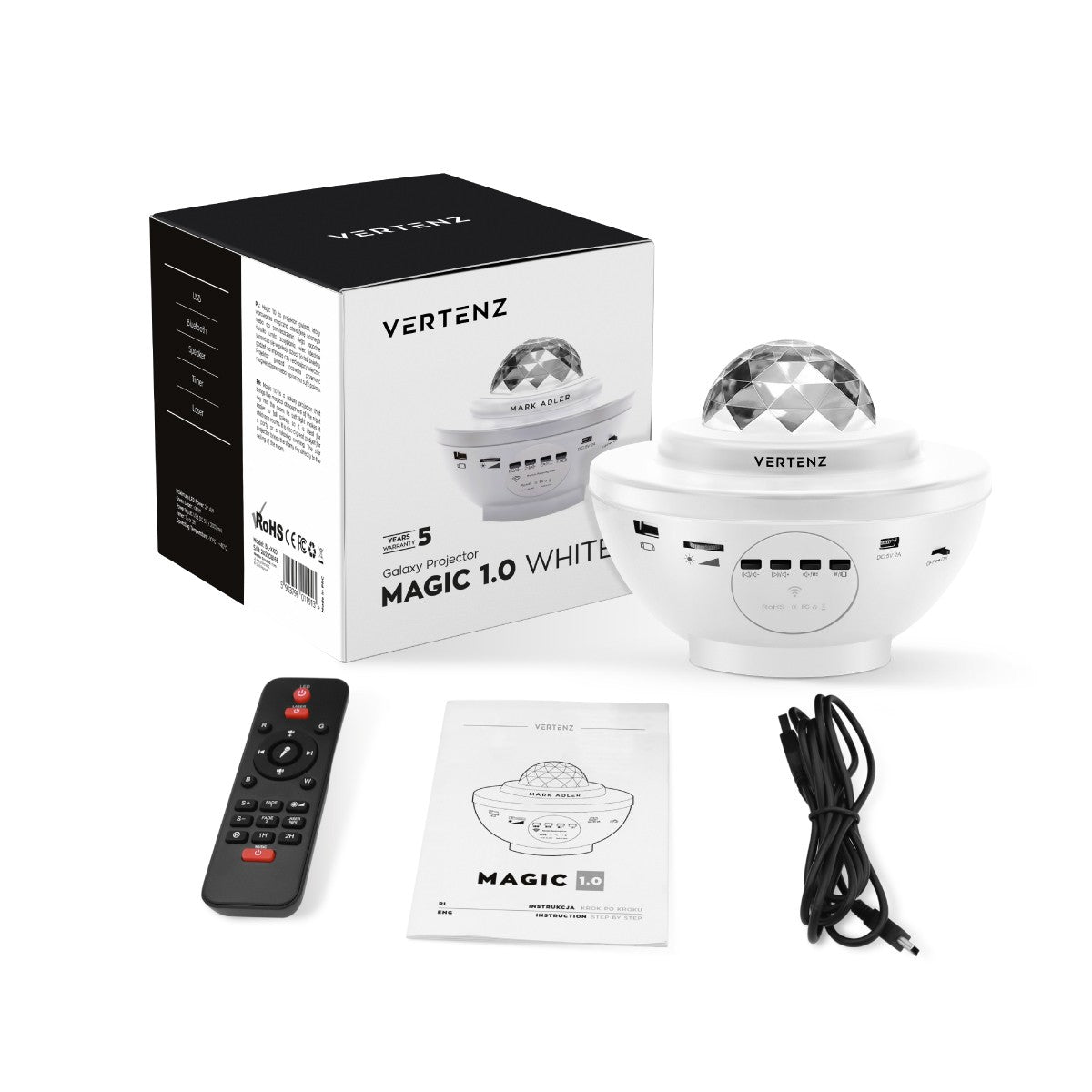 Projektor hvězd VERTENZ Magic 10 White