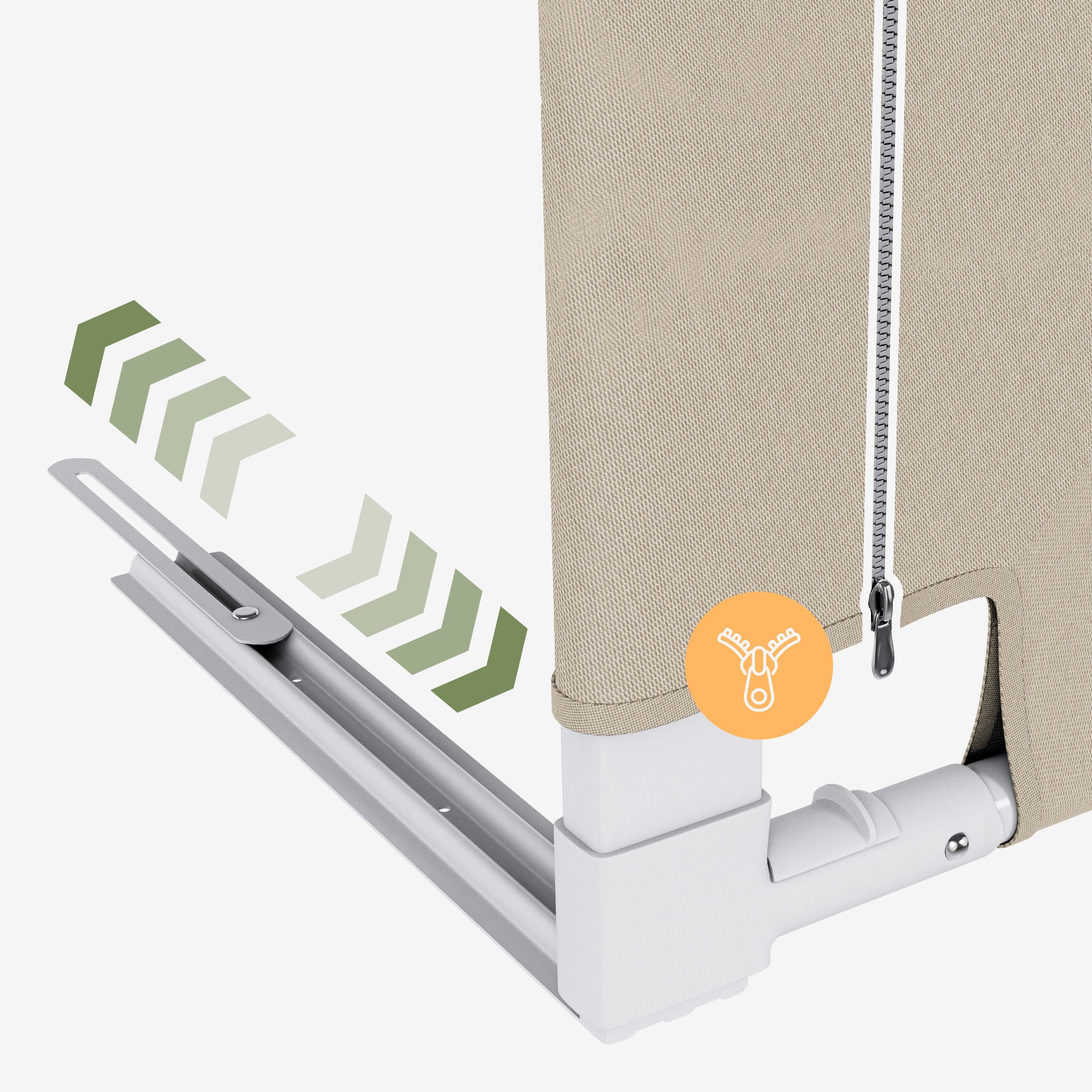 Ochranná zábrana k posteli 200 cm Tulano Cover 40 Beige