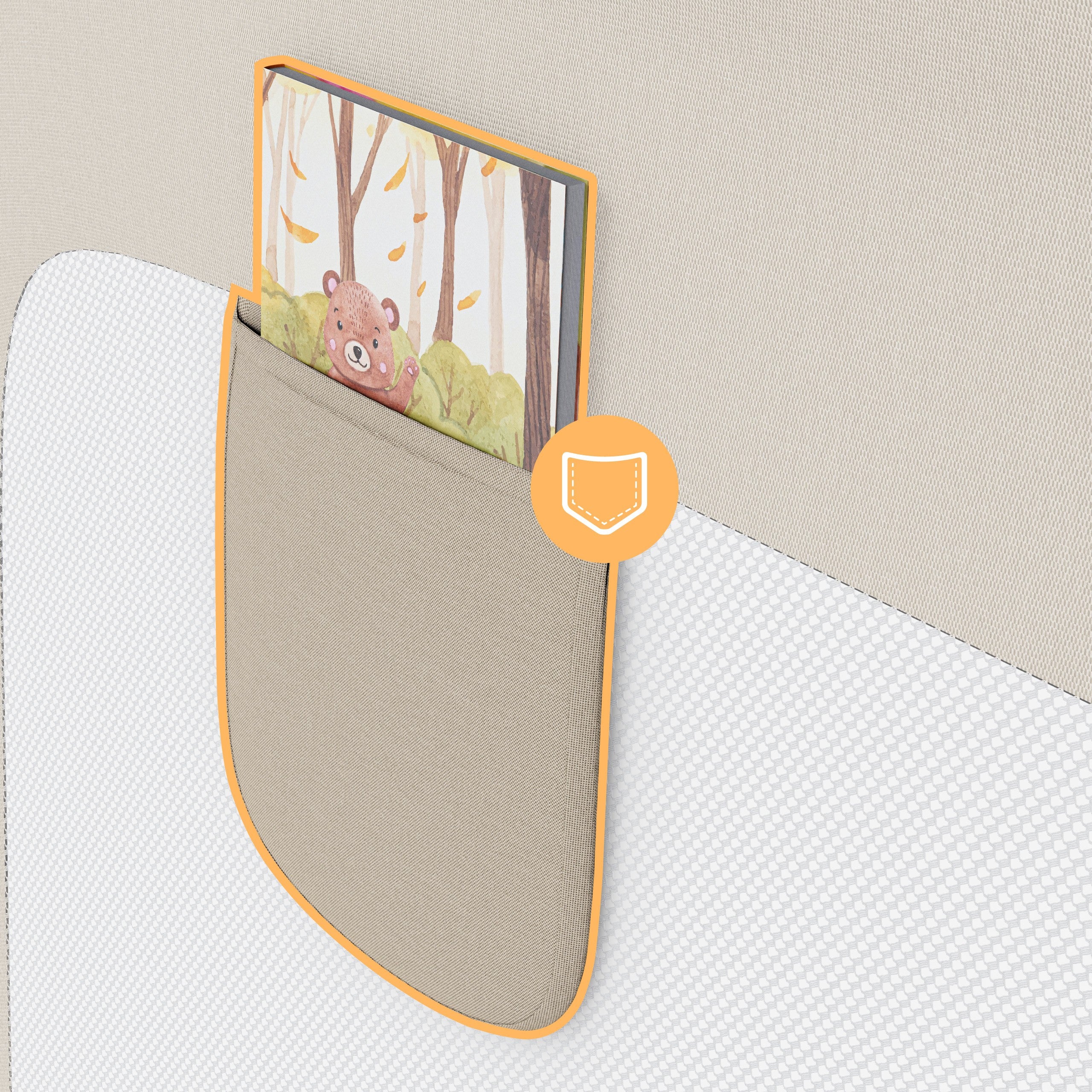 Ochranná zábrana k posteli 200 cm Tulano Cover 40 Beige