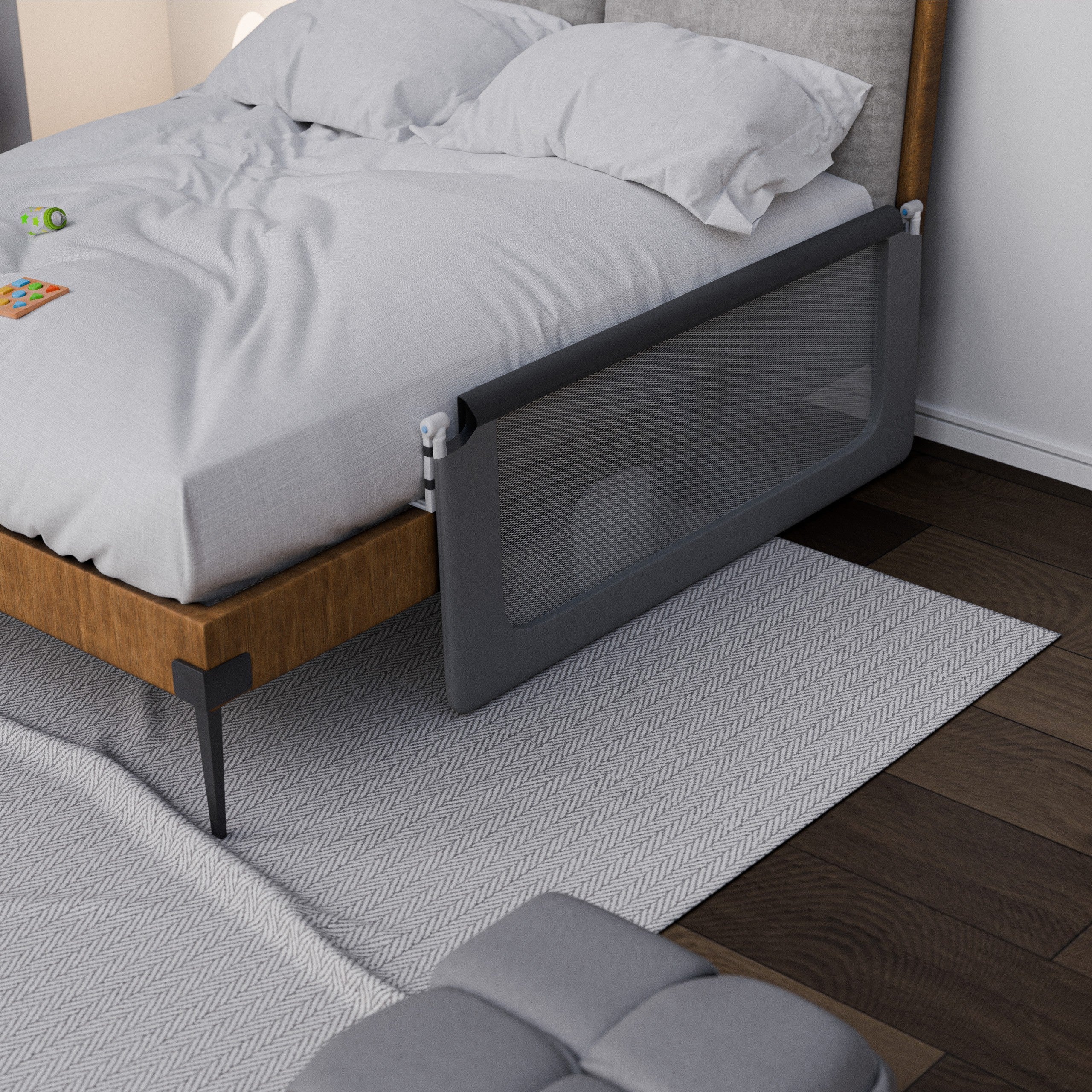 Ochranná zábrana na postel 150cm Tulano Cover 25 Grey