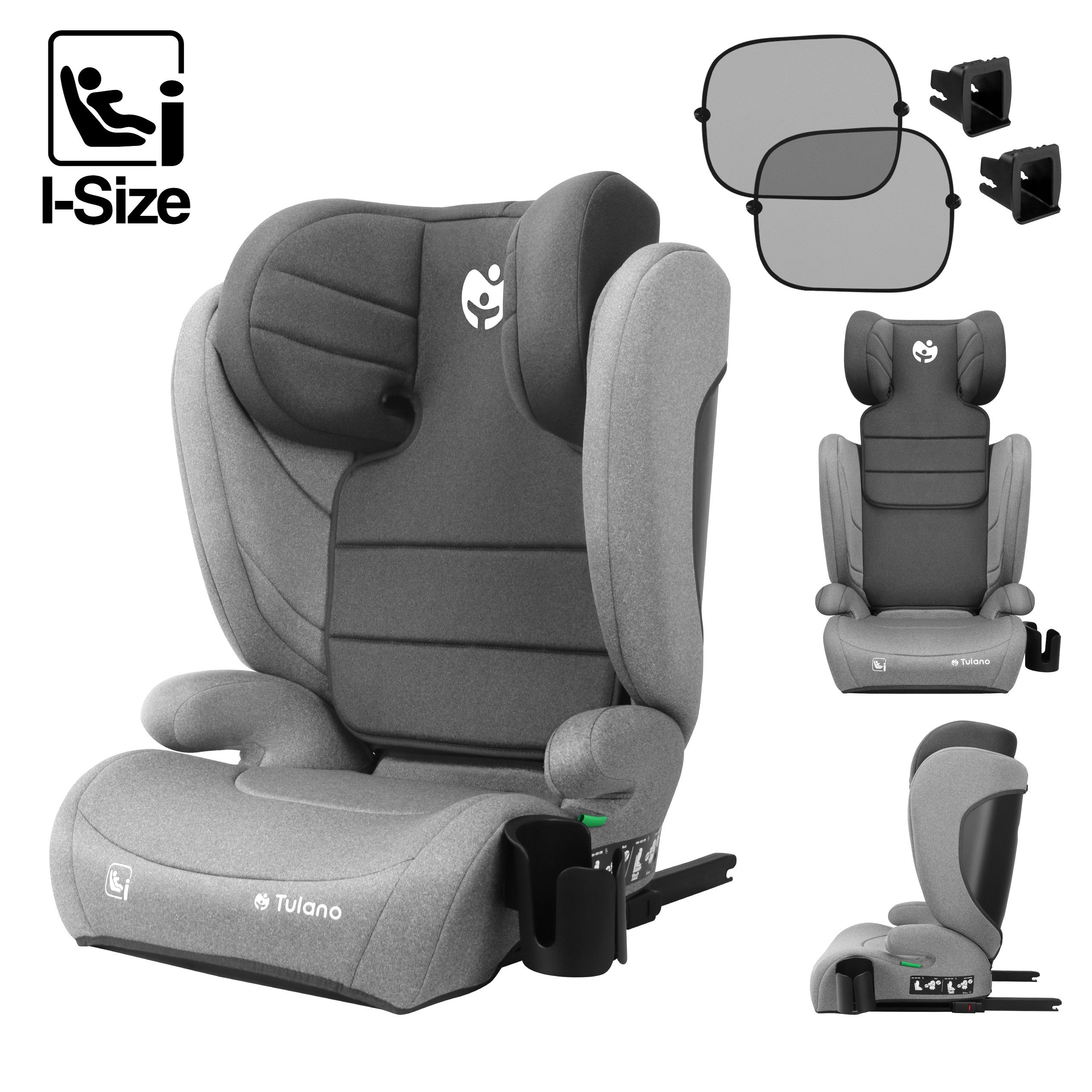 Autosedačka Tulano Joy 35 Grey ISOFIX 100-150cm I-Size