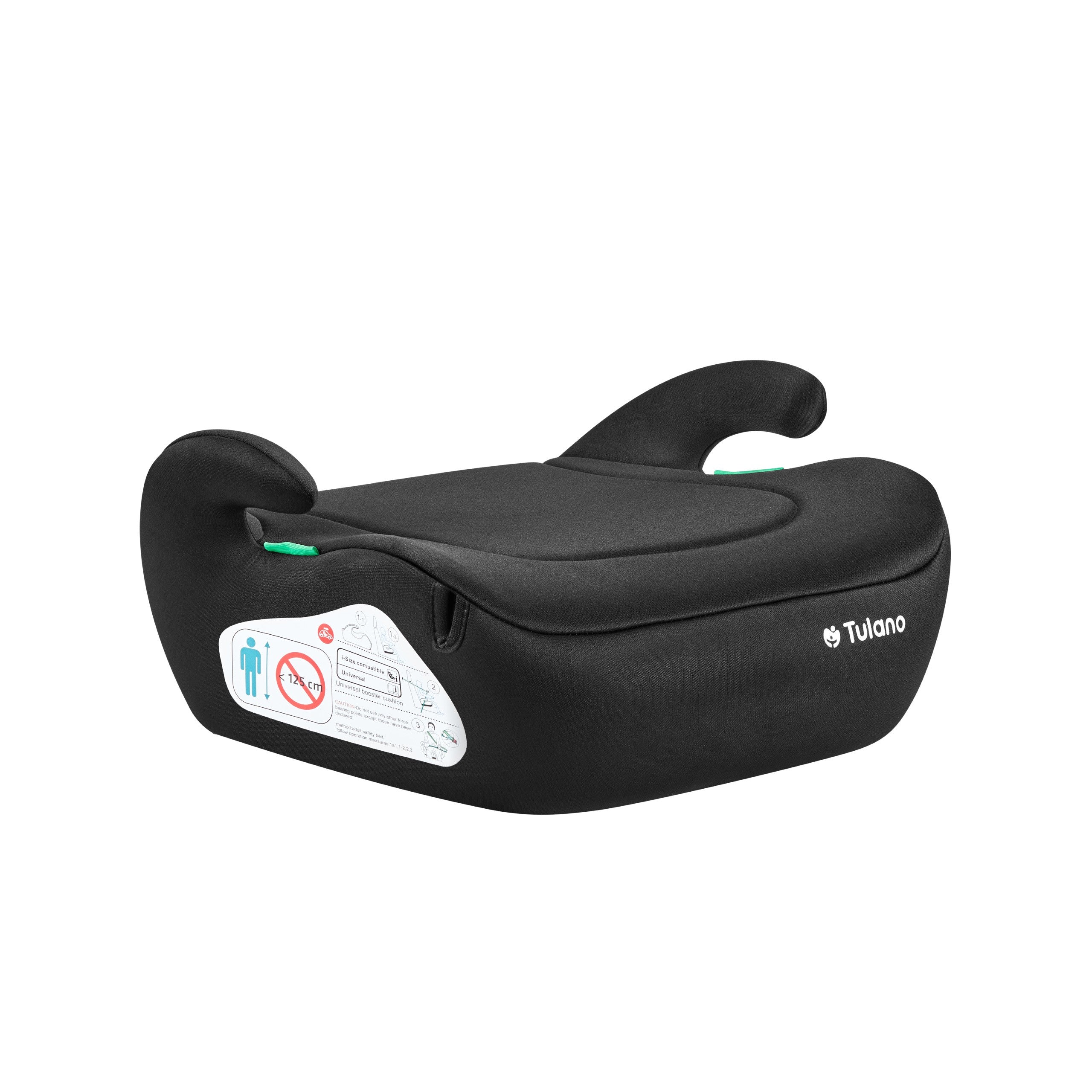 Autosedačka podsedák Tulano Cabby 20 Black 125-150cm I-Size