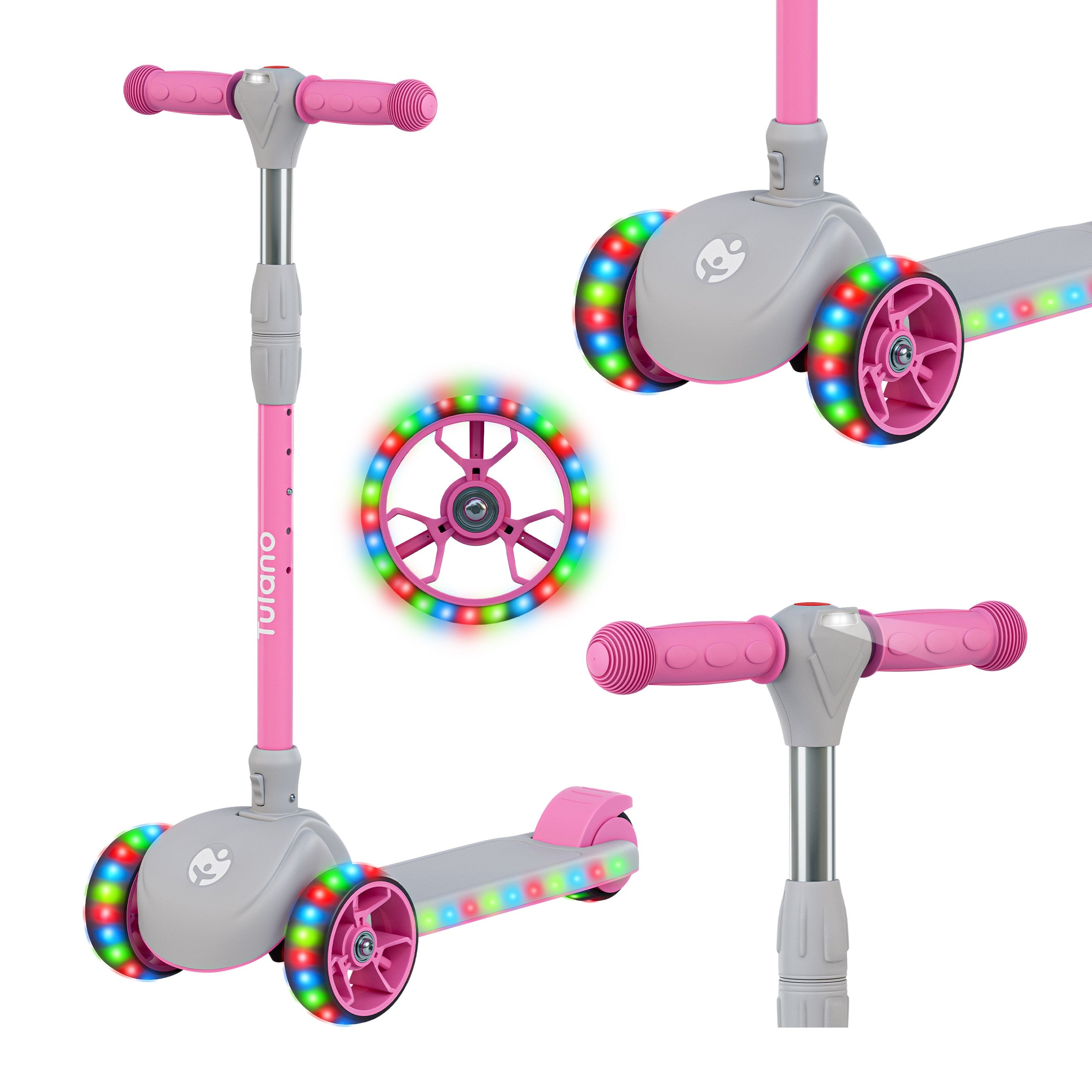 Dětská balanční koloběžka LED Rookie 15 Pink