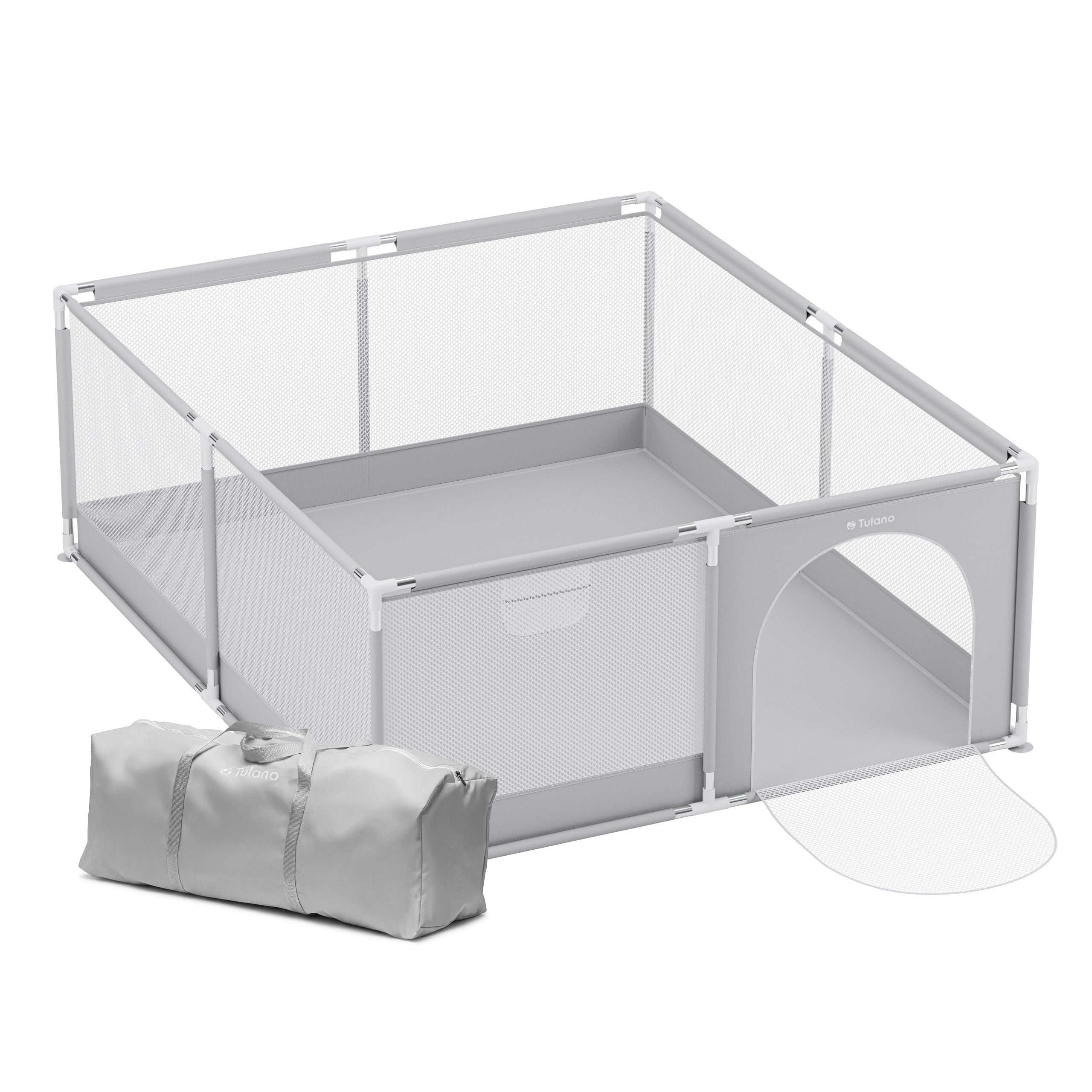 Dětská ohrádka TULANO Cozy 25 Grey - 150 cm