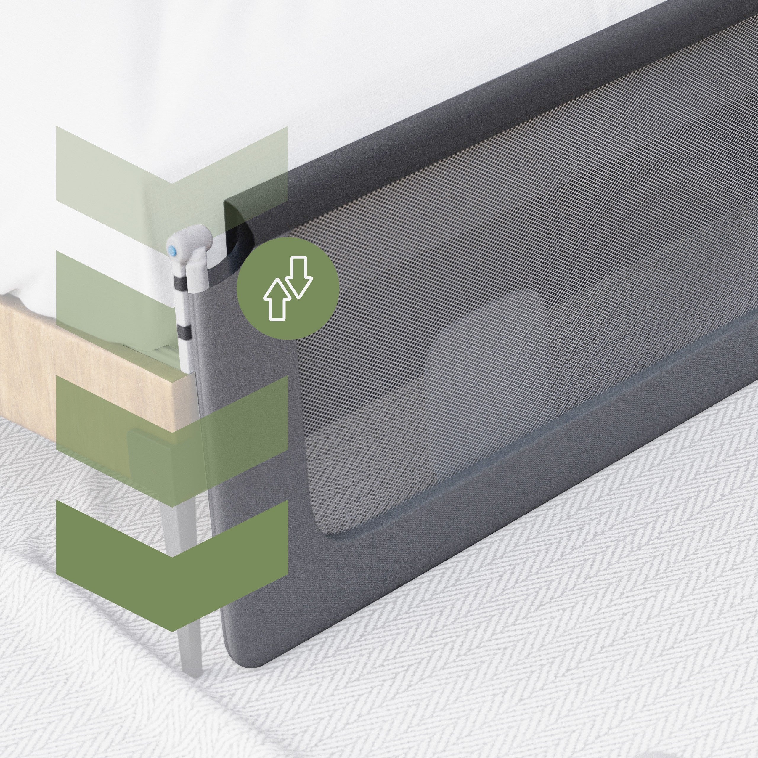 Ochranná zábrana k posteli 200cm Tulano Cover 30 Grey