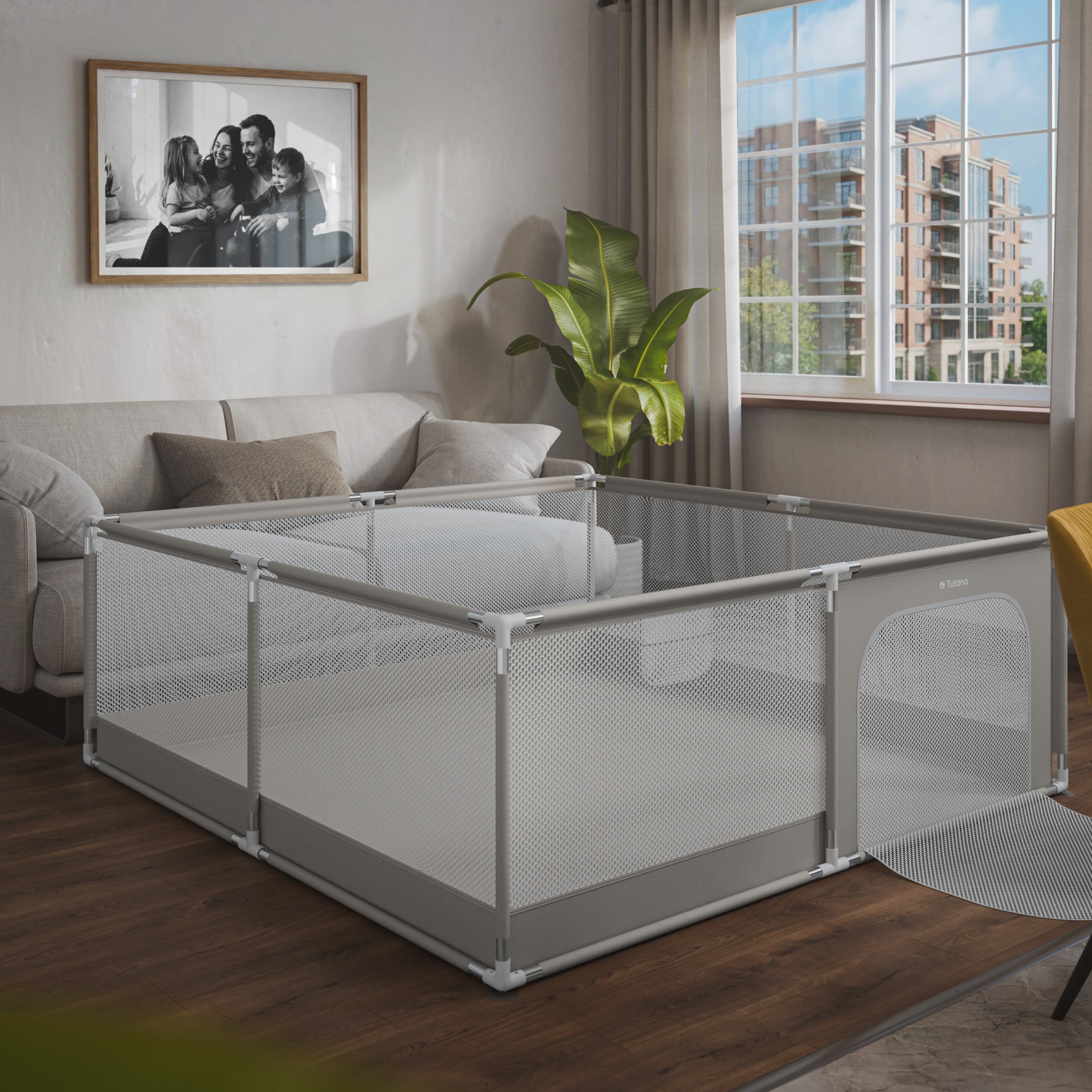Dětská ohrádka Tulano Cozy 28 Grey - 200 cm