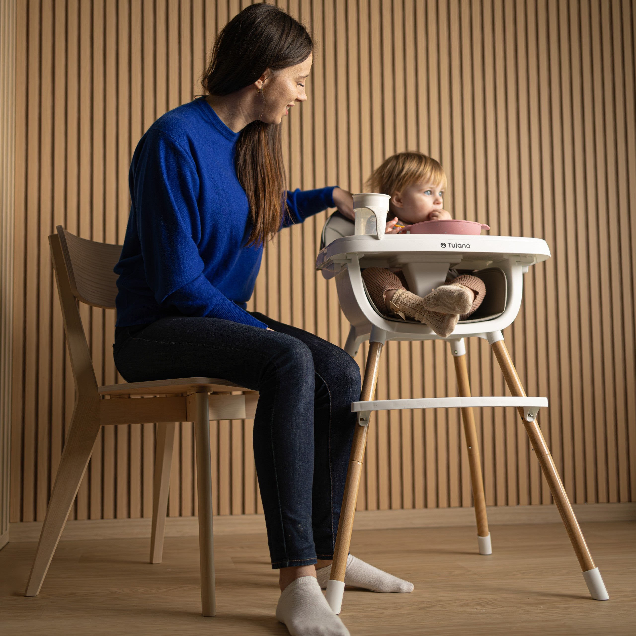 Jídelní židlička Tulano Morsel Grey