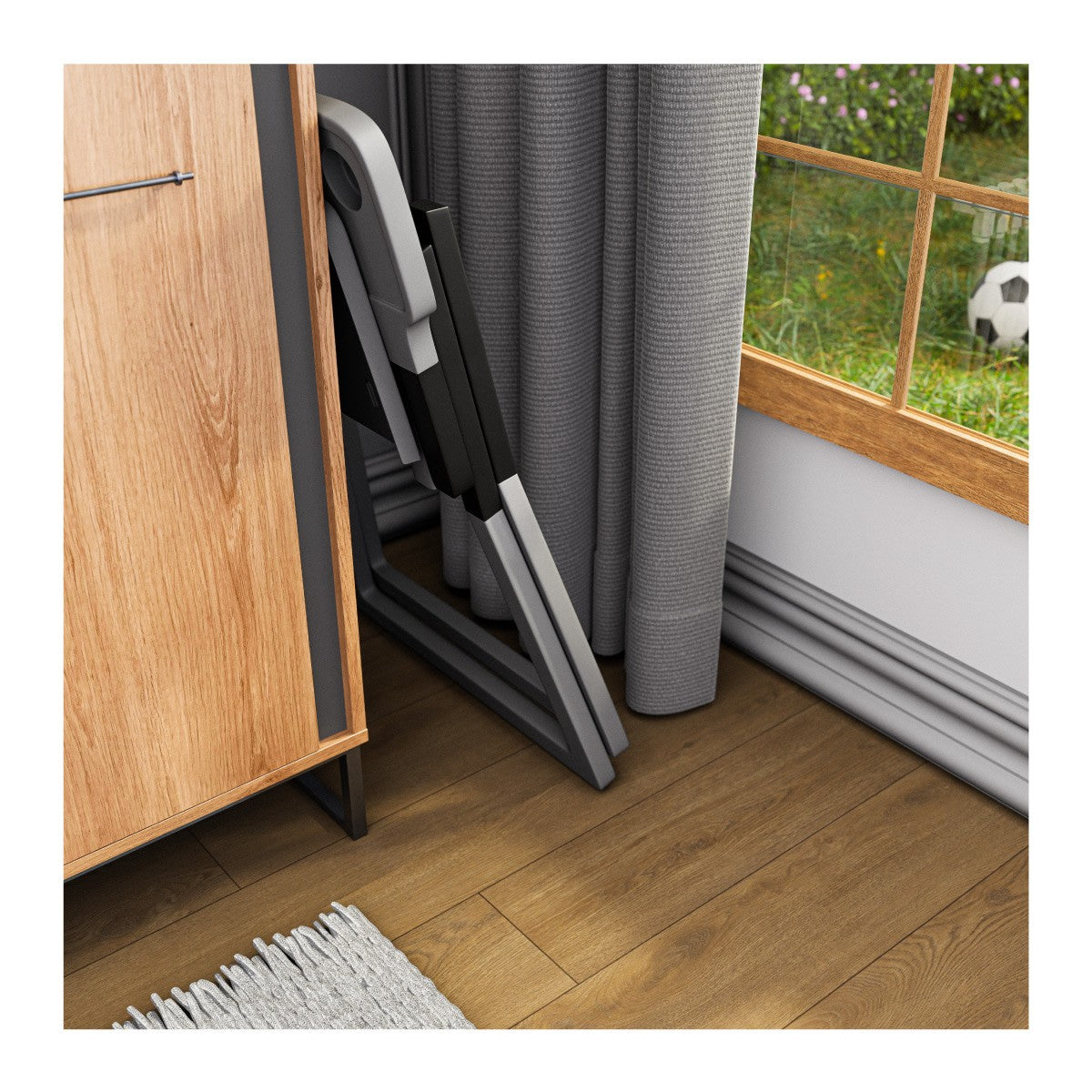 Plastová jídelní židlička Tulano Morsel 25 Grey Black