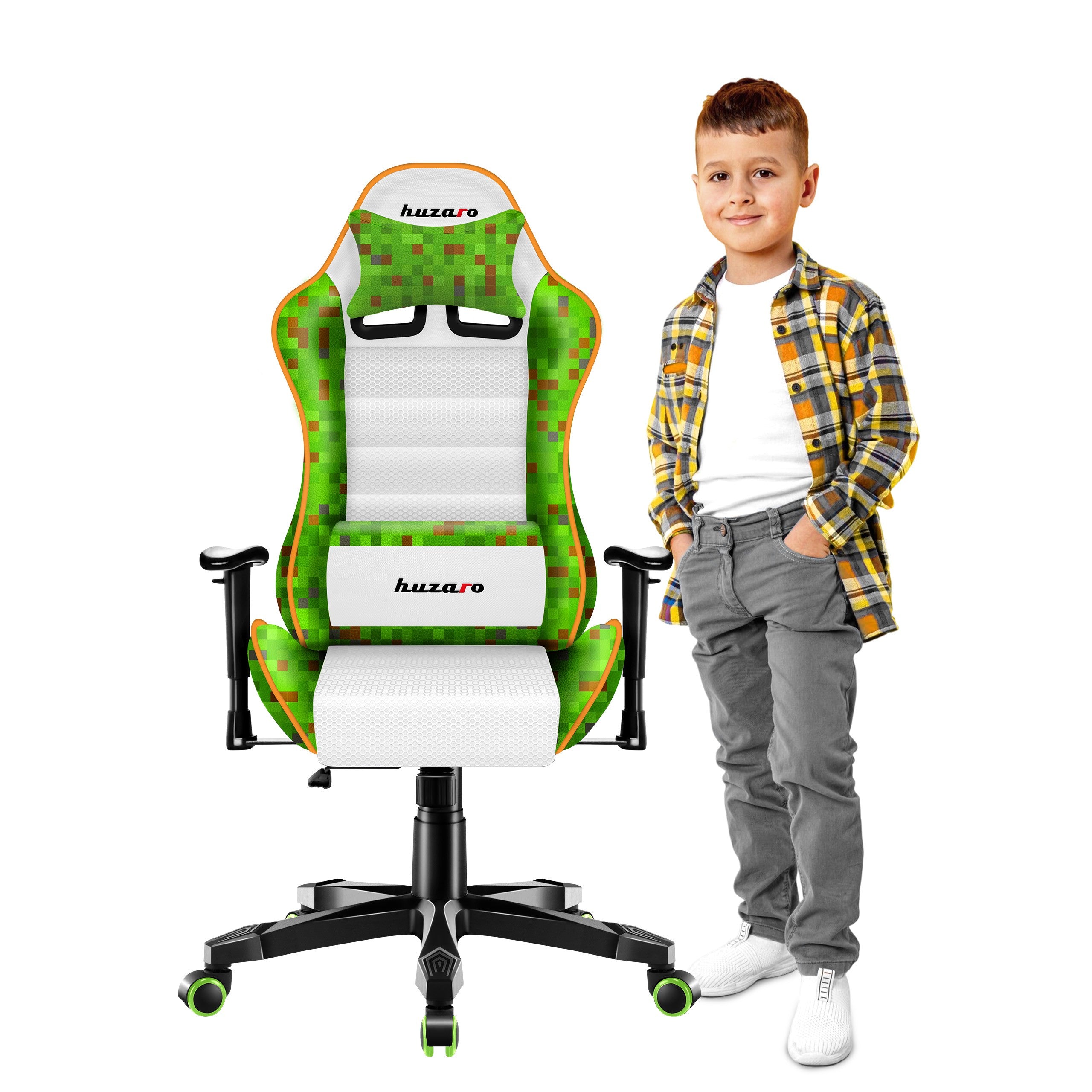 Herní židle pro děti Huzaro Ranger 6.0 Pixel White
