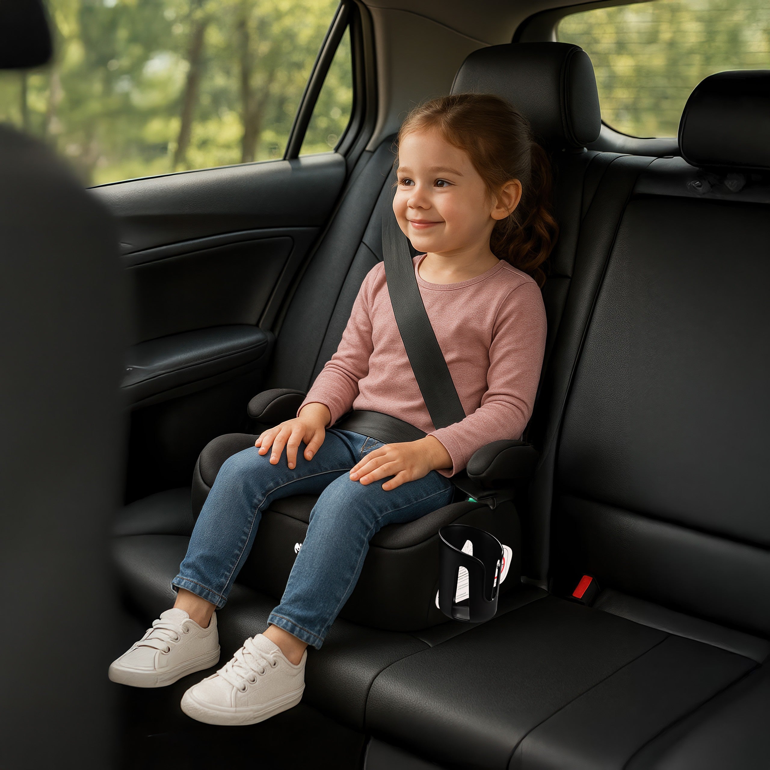 Autosedačka podsedák Tulano Cabby 20 Black 125-150cm I-Size