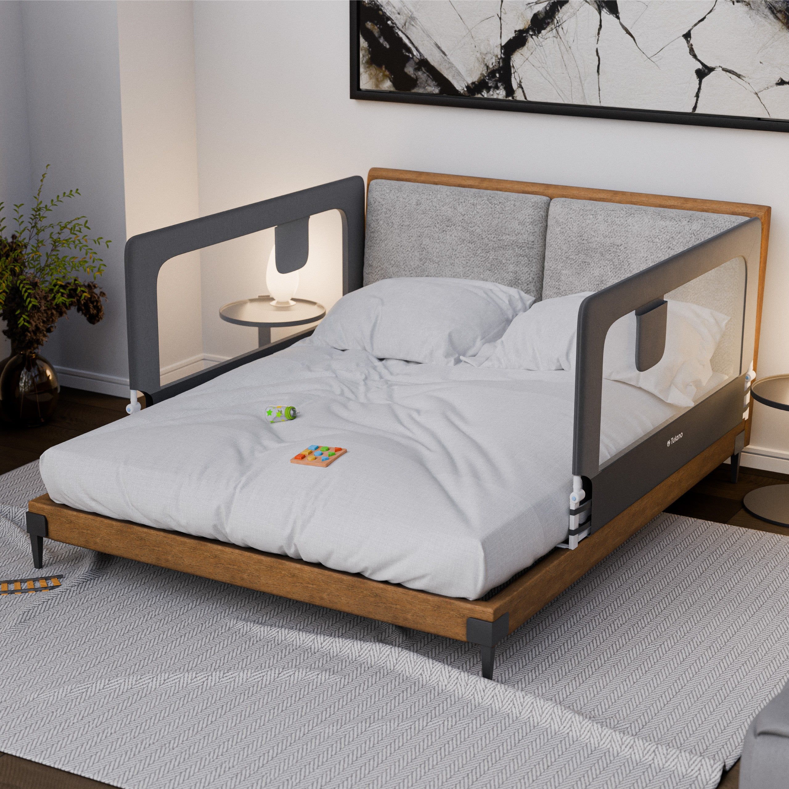 Ochranná zábrana na postel 150cm Tulano Cover 25 Grey