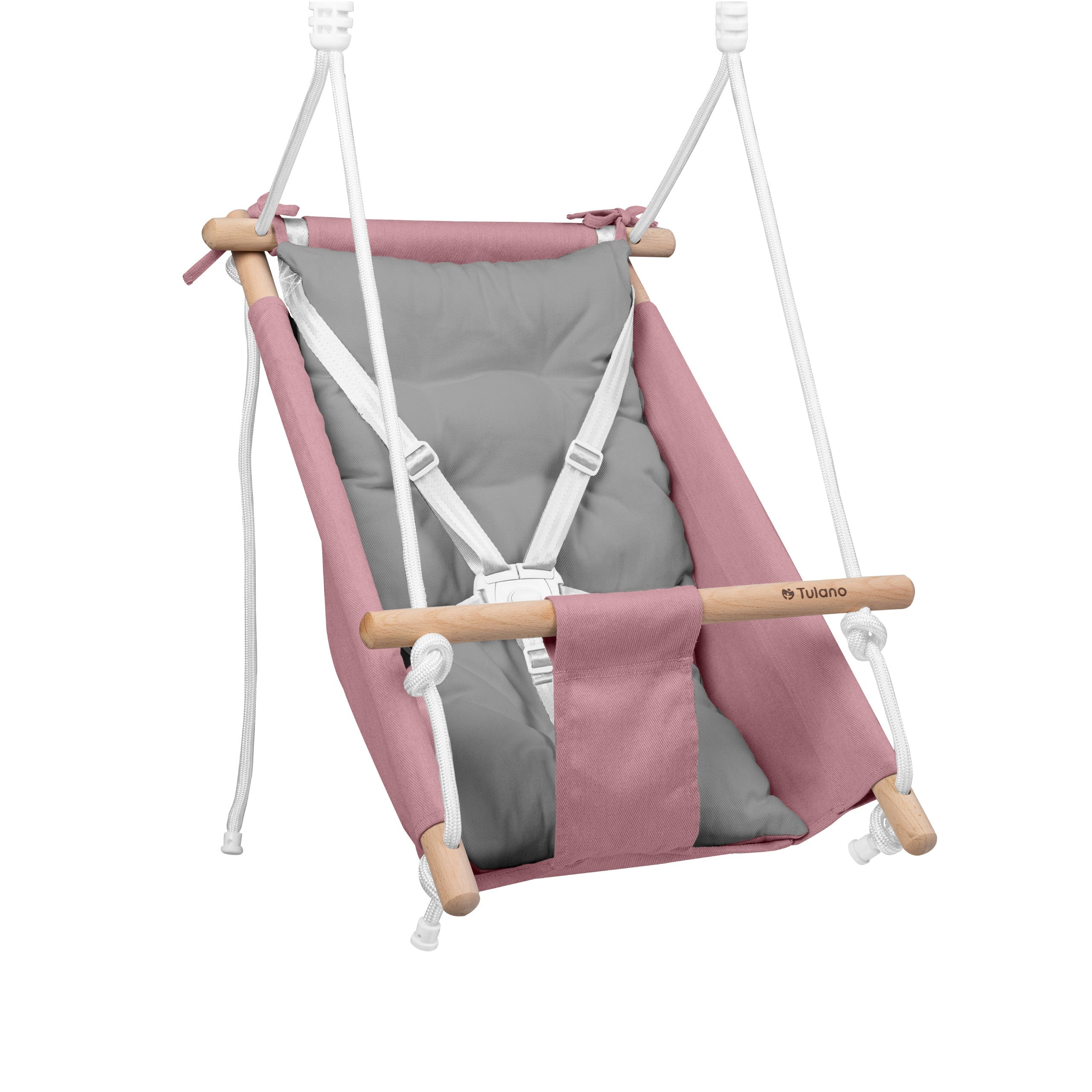 Kolébka/houpačka pro děti TULANO Hop 40 Pink-Grey