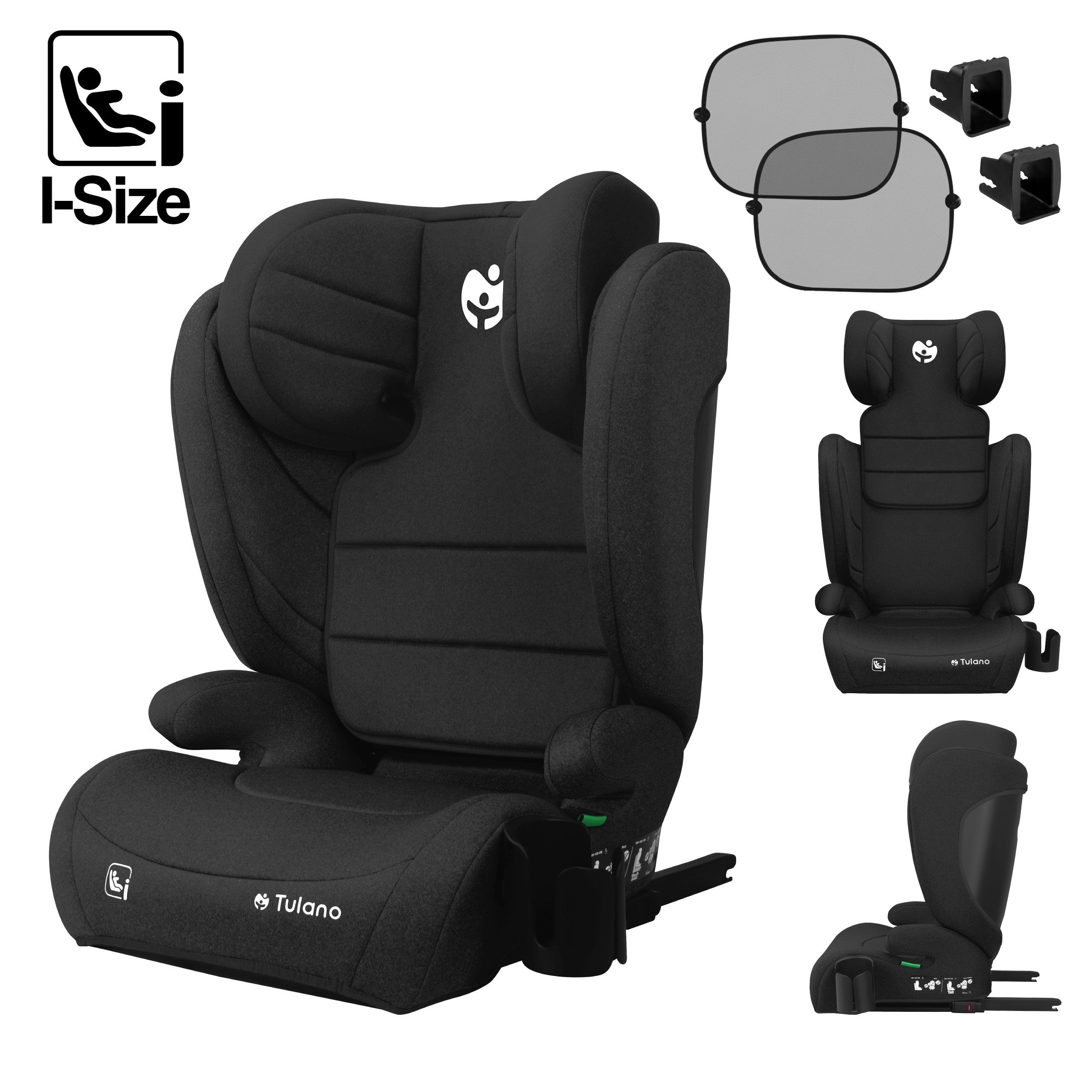 Autosedačka Tulano Joy 35 Black ISOFIX 100-150cm I-Size