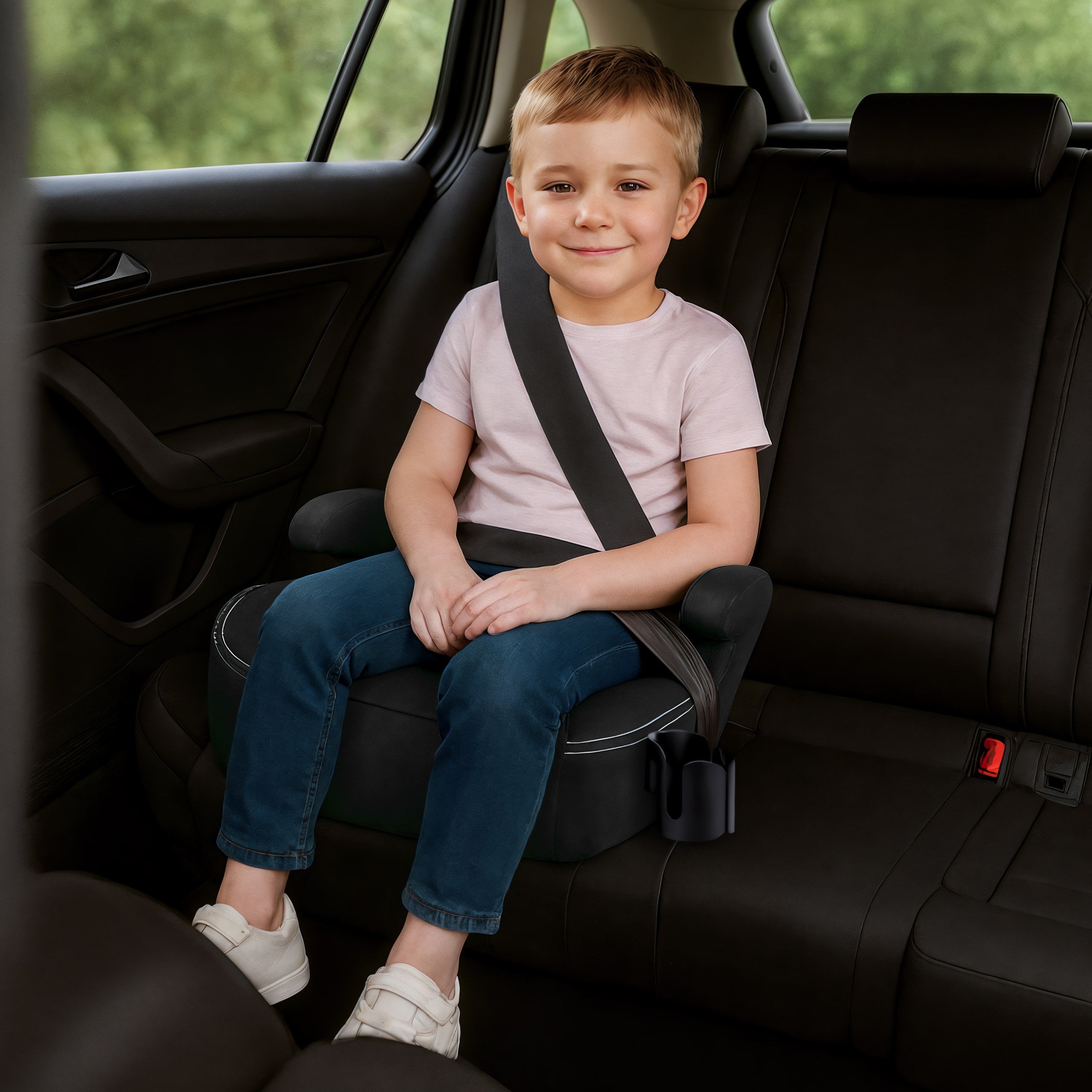 Autosedačka podsedák Tulano Cabby 25 Black 125-150cm I-Size
