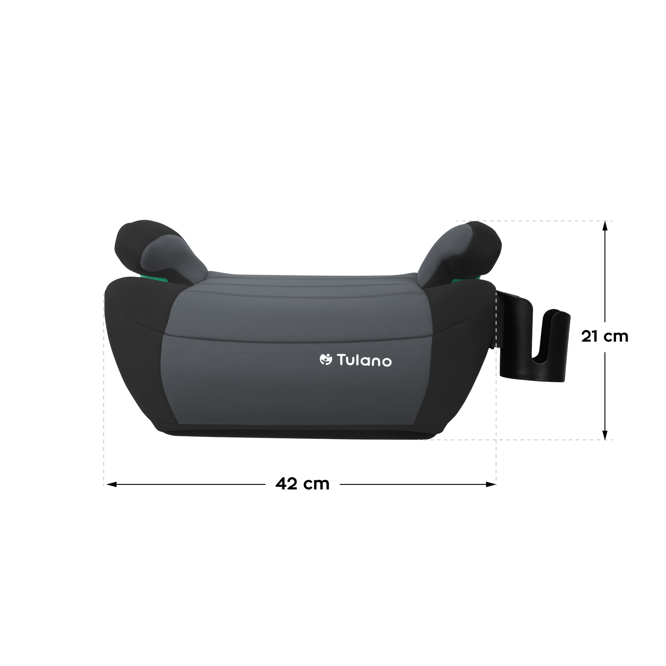 Autosedačka podsedák Tulano Cabby 35 Graphite ISOFIX 125-150cm I-Size