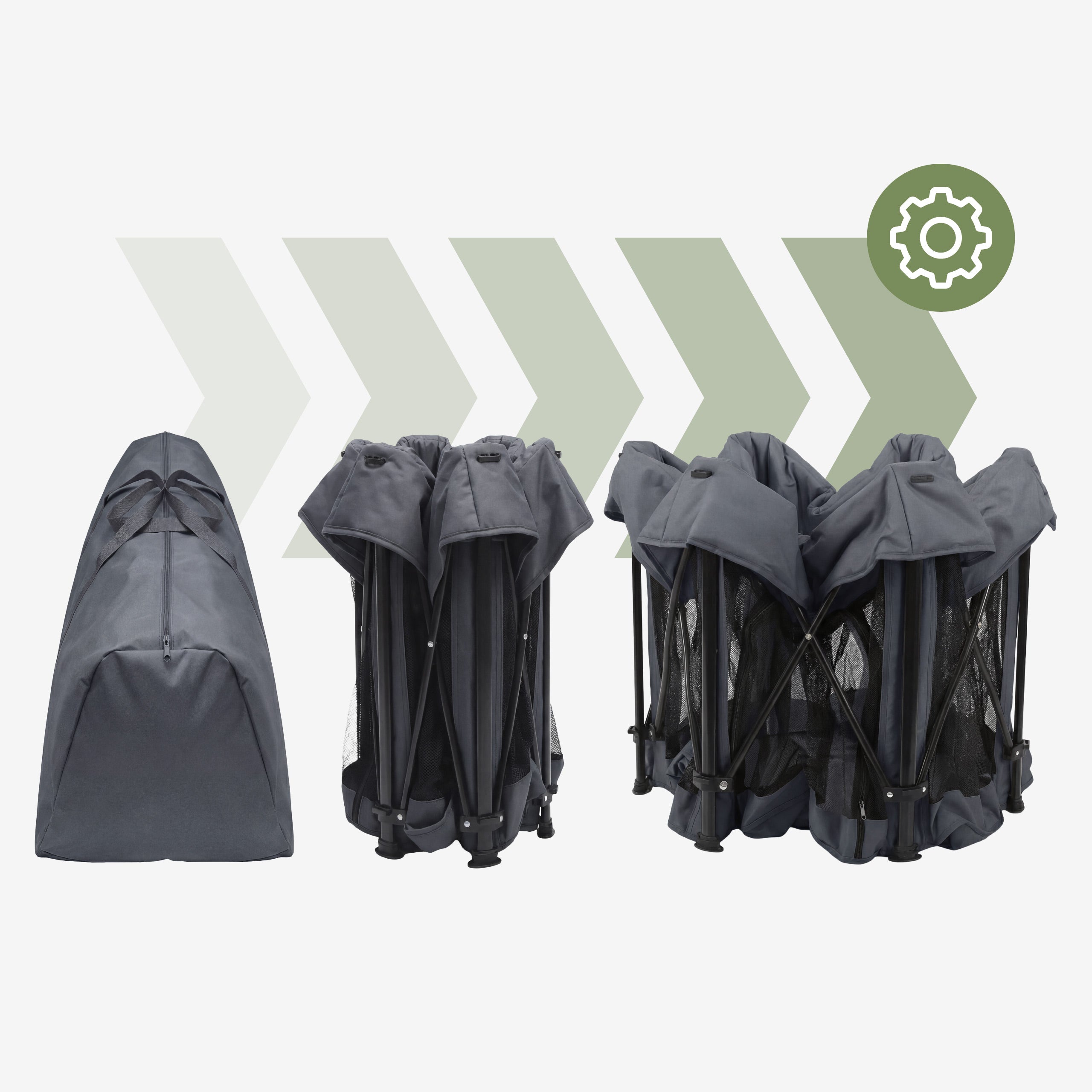 Cestovní postýlka Tulano Cozy 30 Graphite