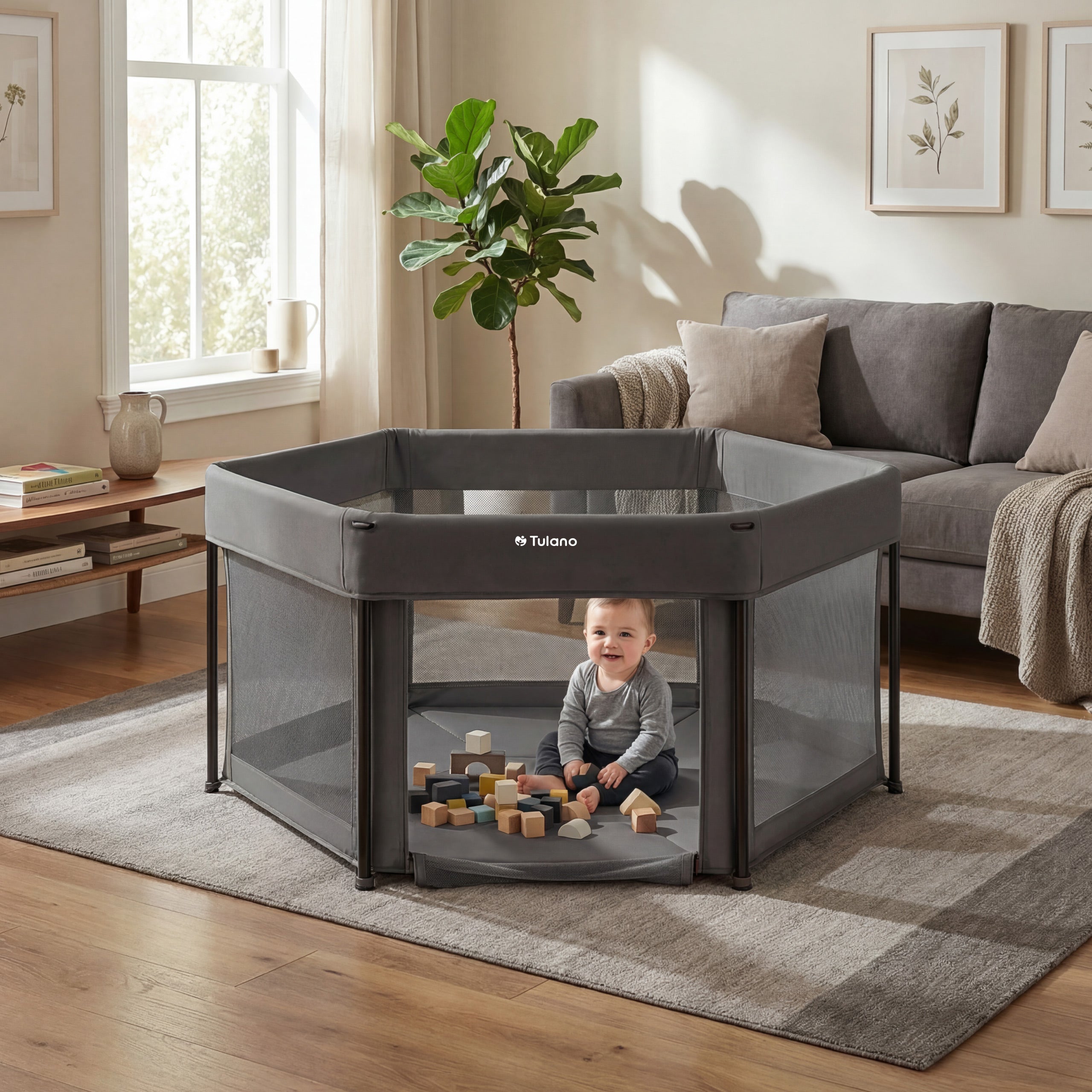Cestovní postýlka Tulano Cozy 30 Graphite