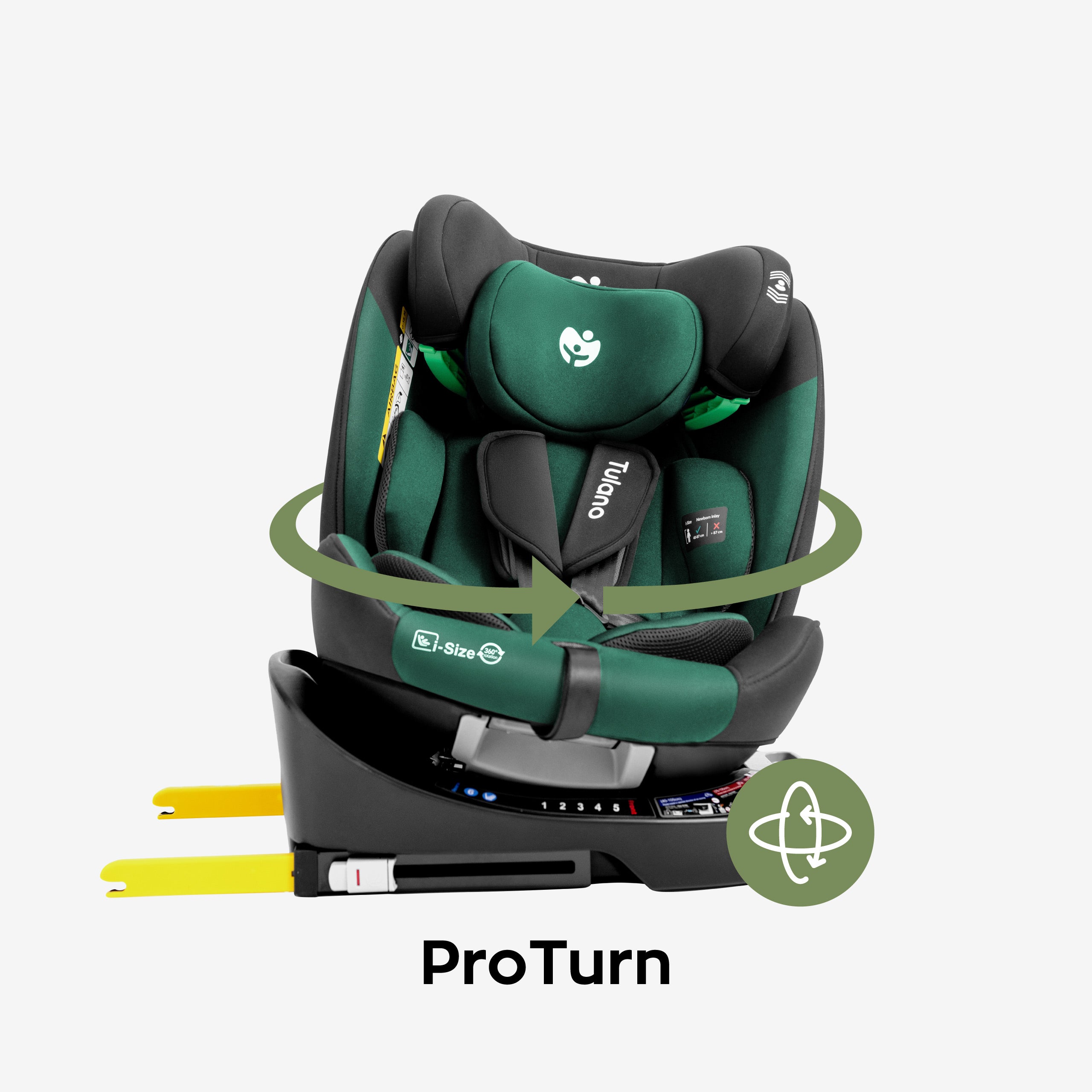 Otočná autosedačka Tulano Loom 35 Black Green
