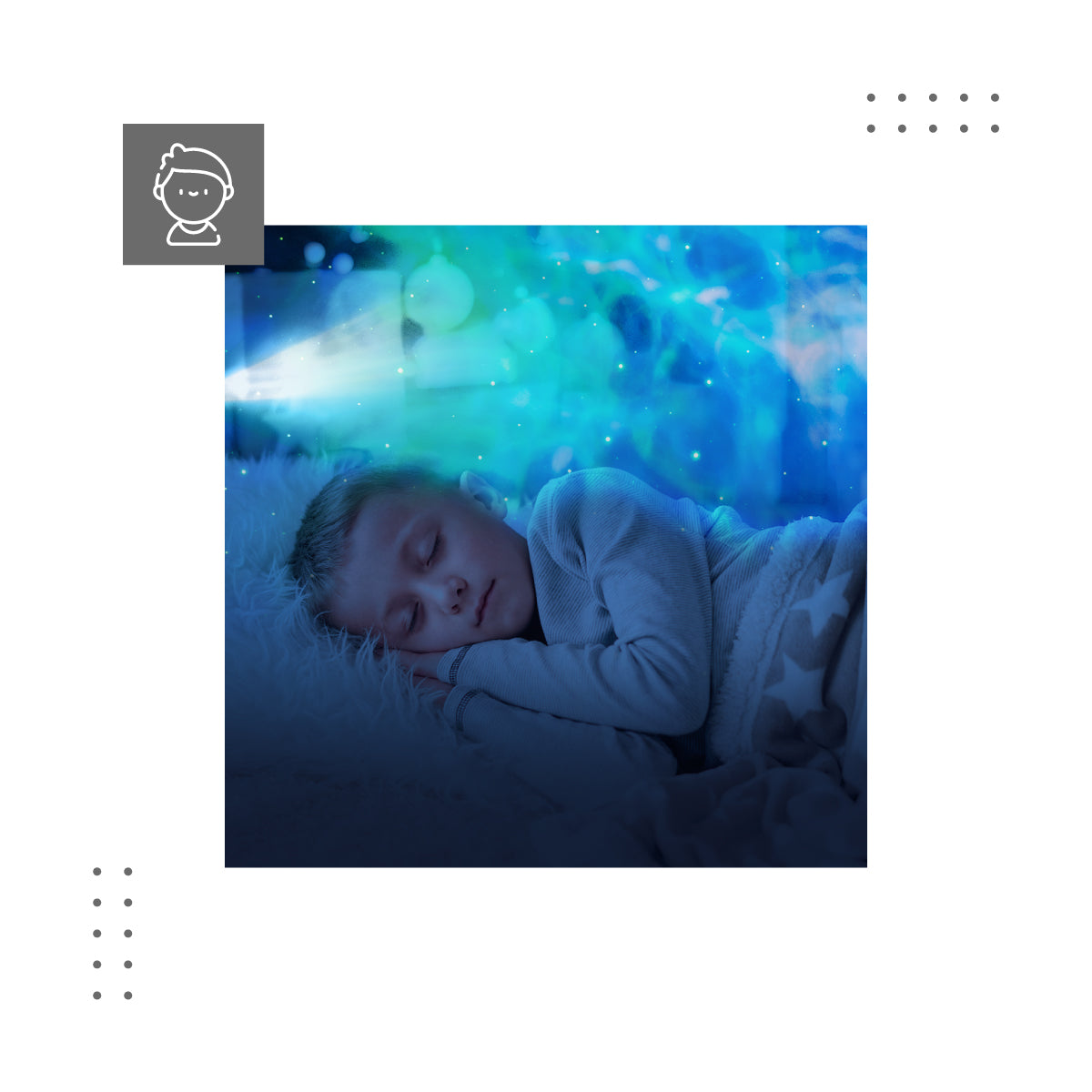 Hvězdný projektor - originální noční lampička