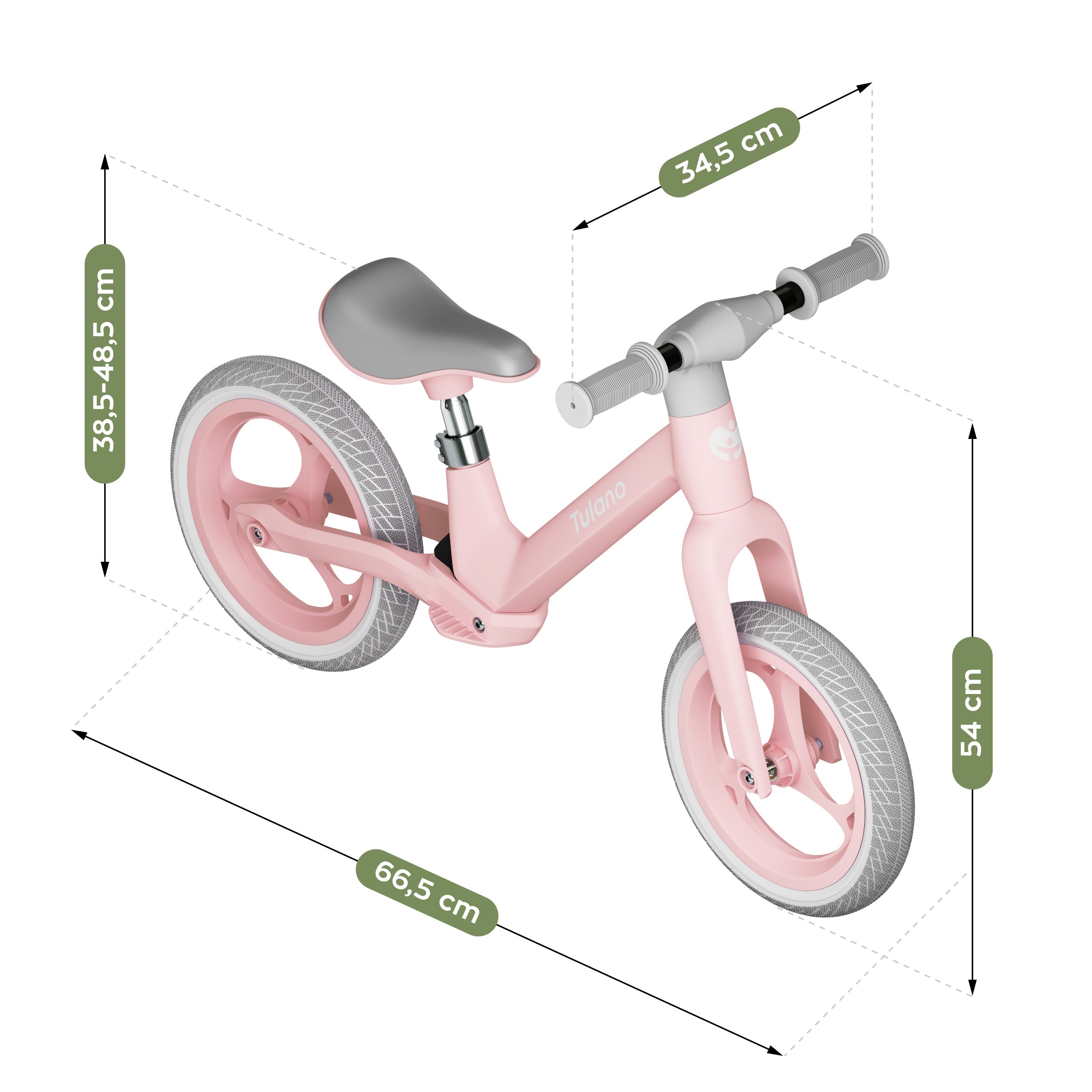 Odrážedlo Tulano Route 45 Pink