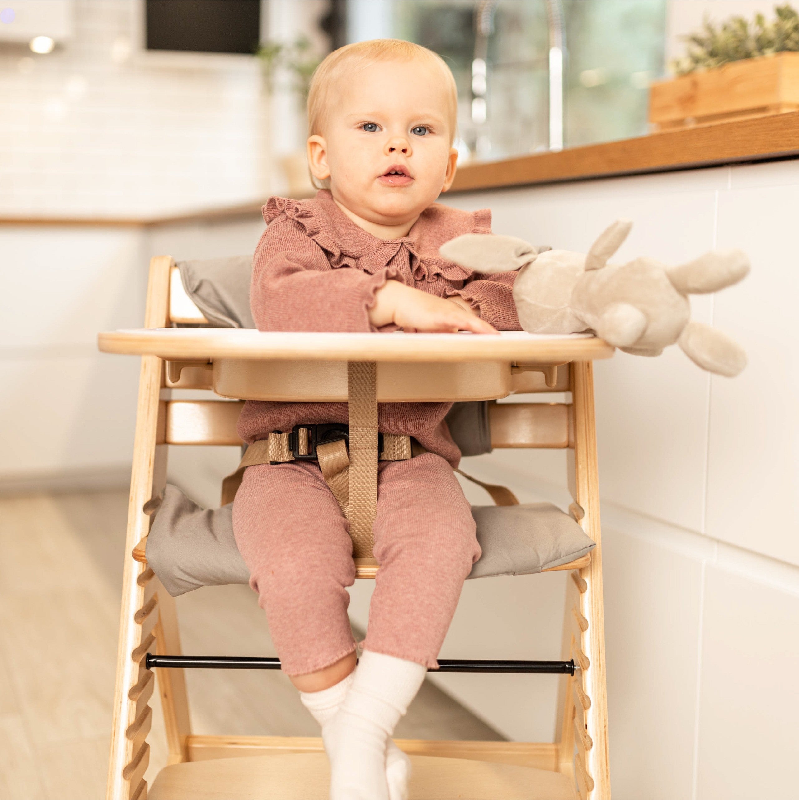 Dřevěná jídelní židlička Tulano Morsel 40 Natural