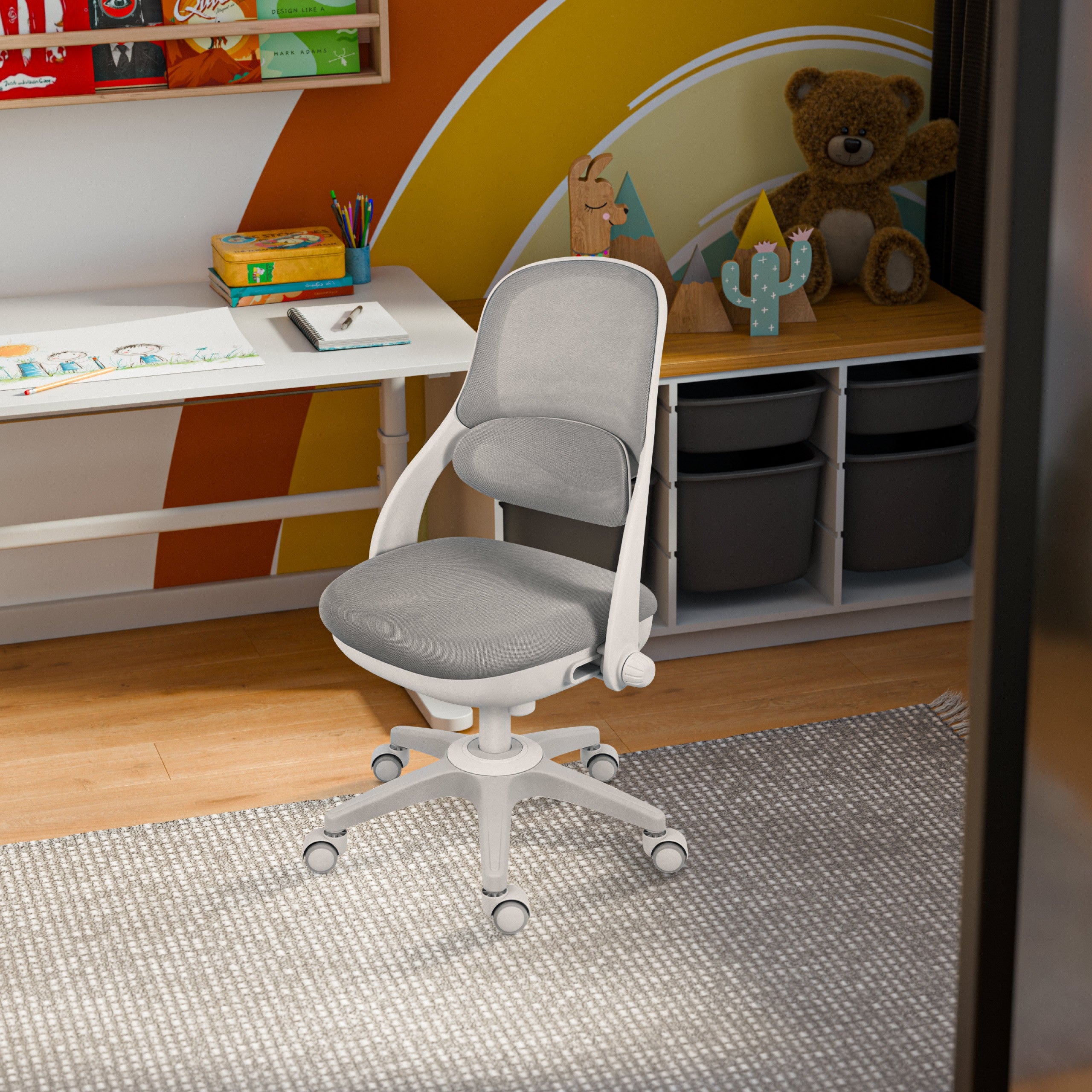 Otočná židle pro děti Mark Adler Junior 4.7 Grey