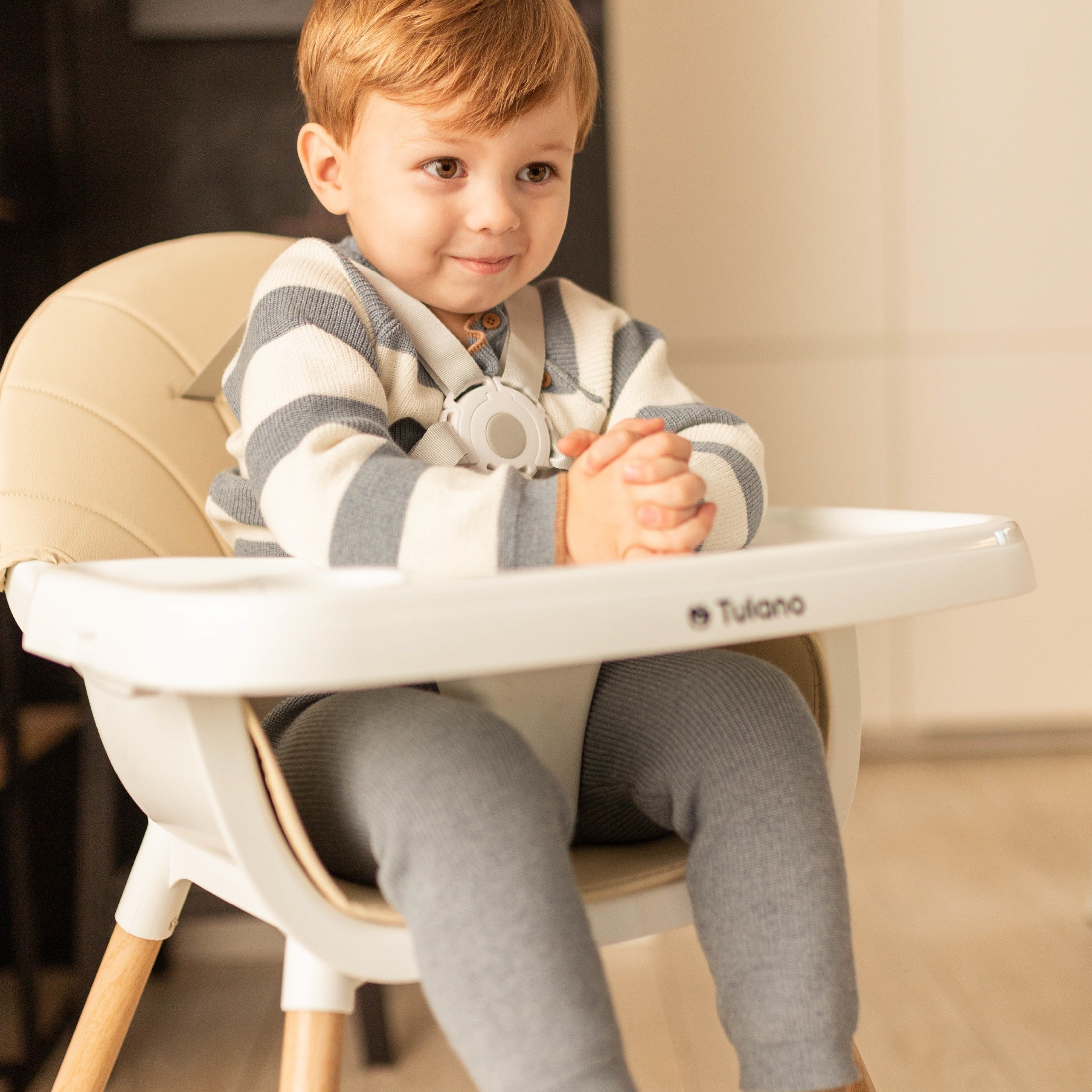 Jídelní židlička Tulano Morsel Beige