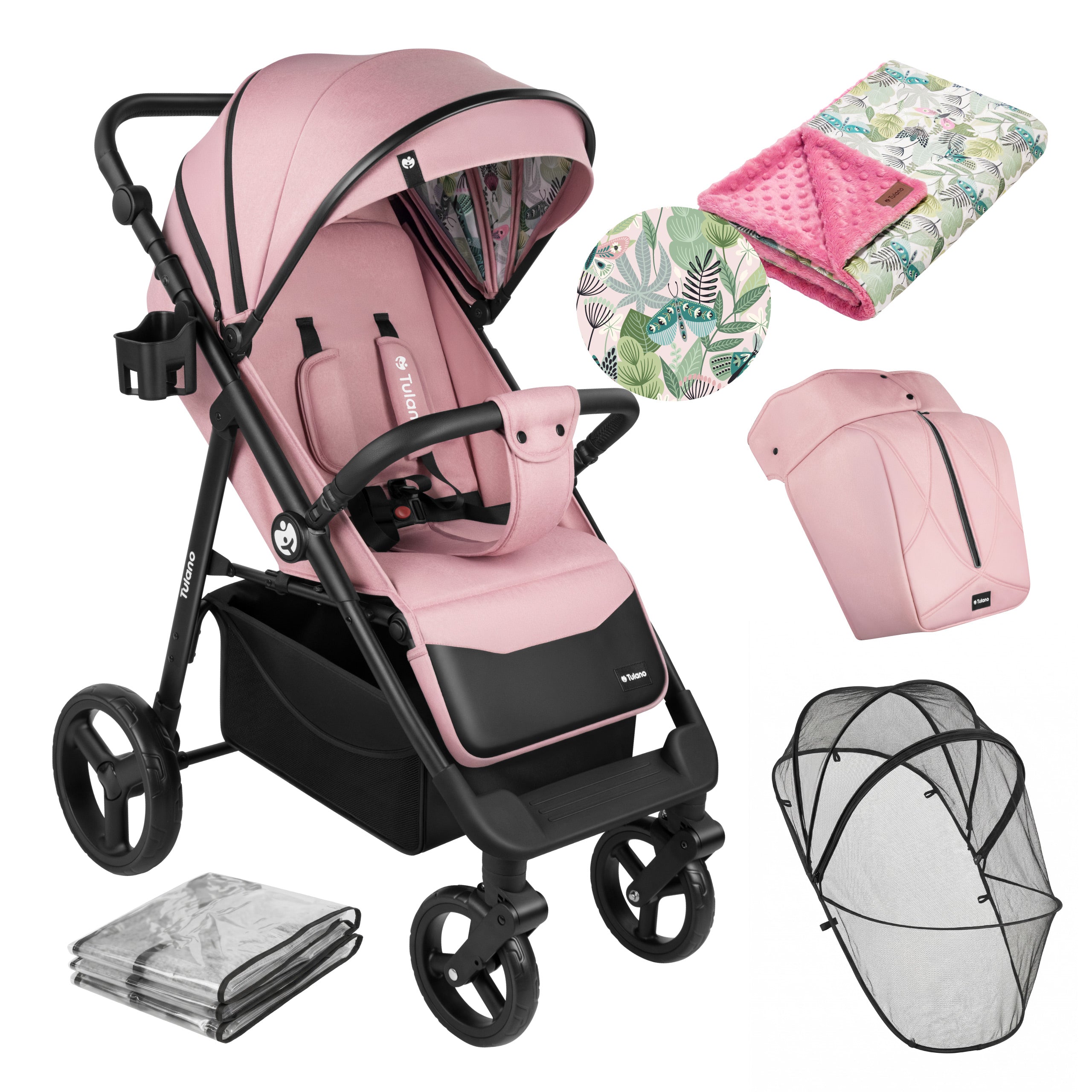 Kočárek s dekou Tulano Avignon 35 Pink