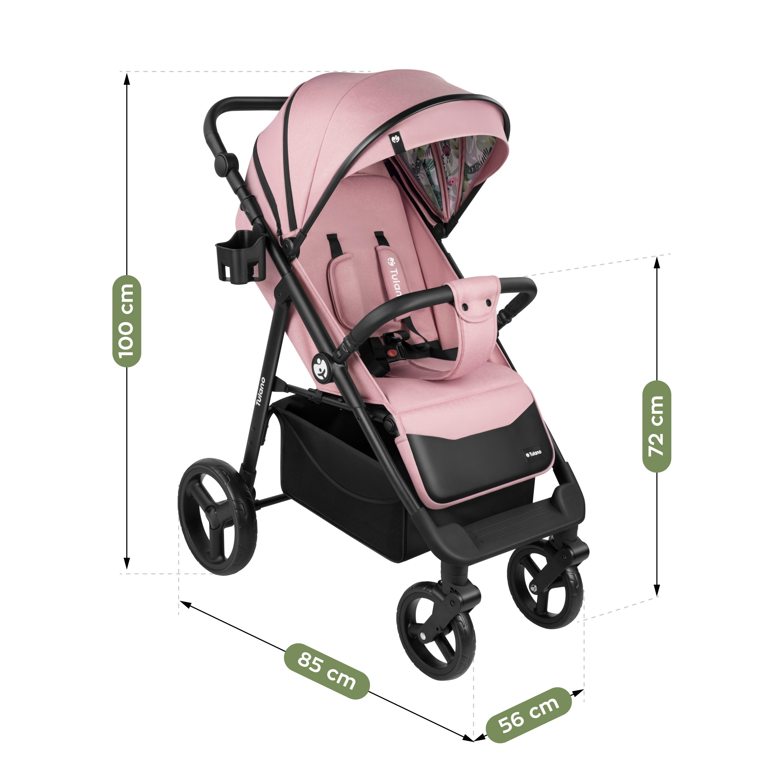 Kočárek s dekou Tulano Avignon 35 Pink