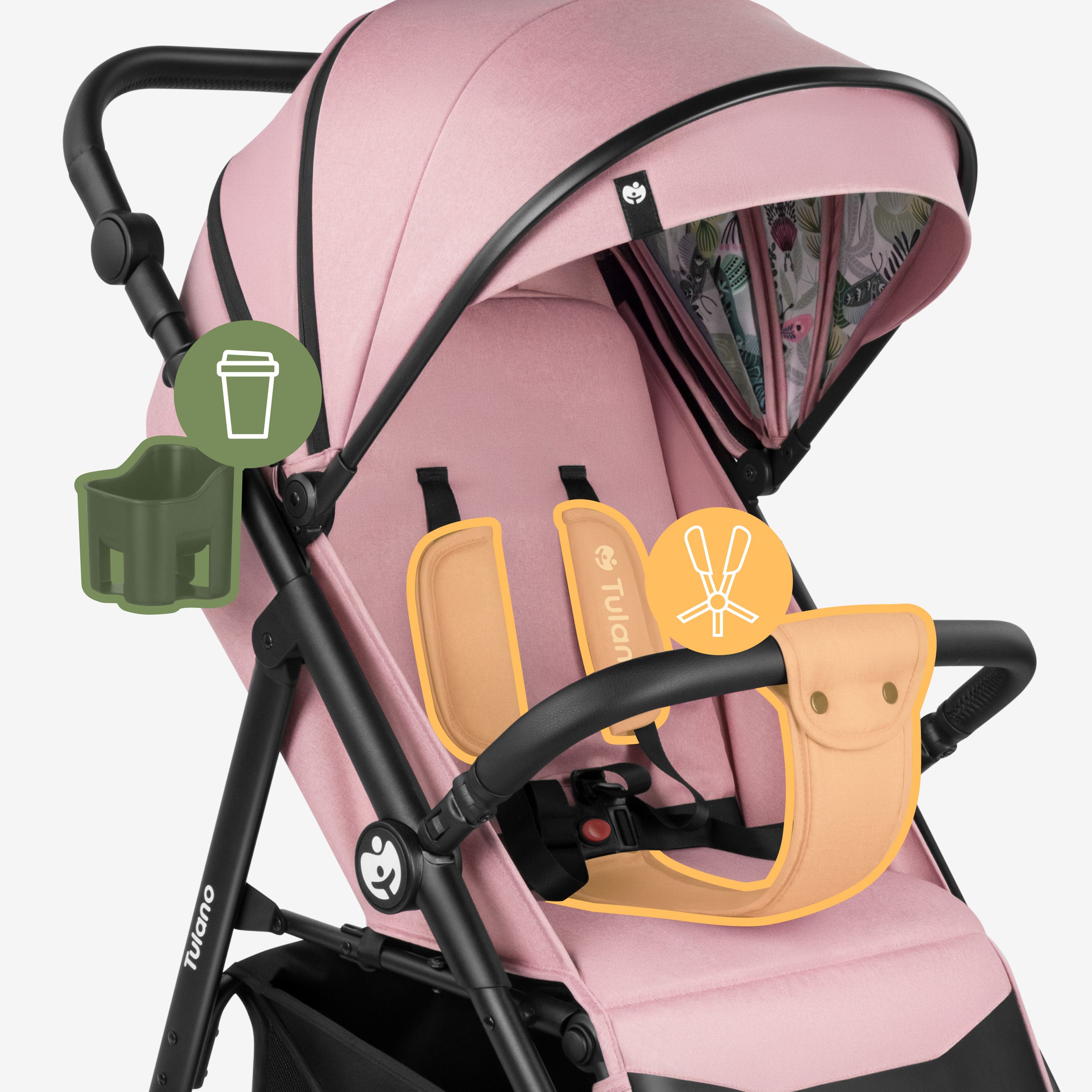 Kočárek s dekou Tulano Avignon 35 Pink