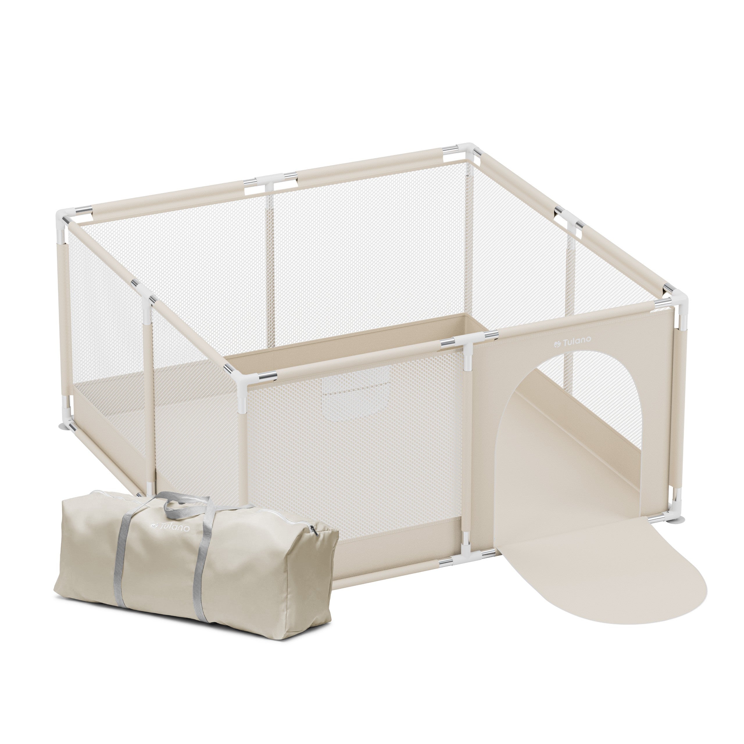 Ohrádka pro děti Tulano Cozy 20 Beige – 130 cm