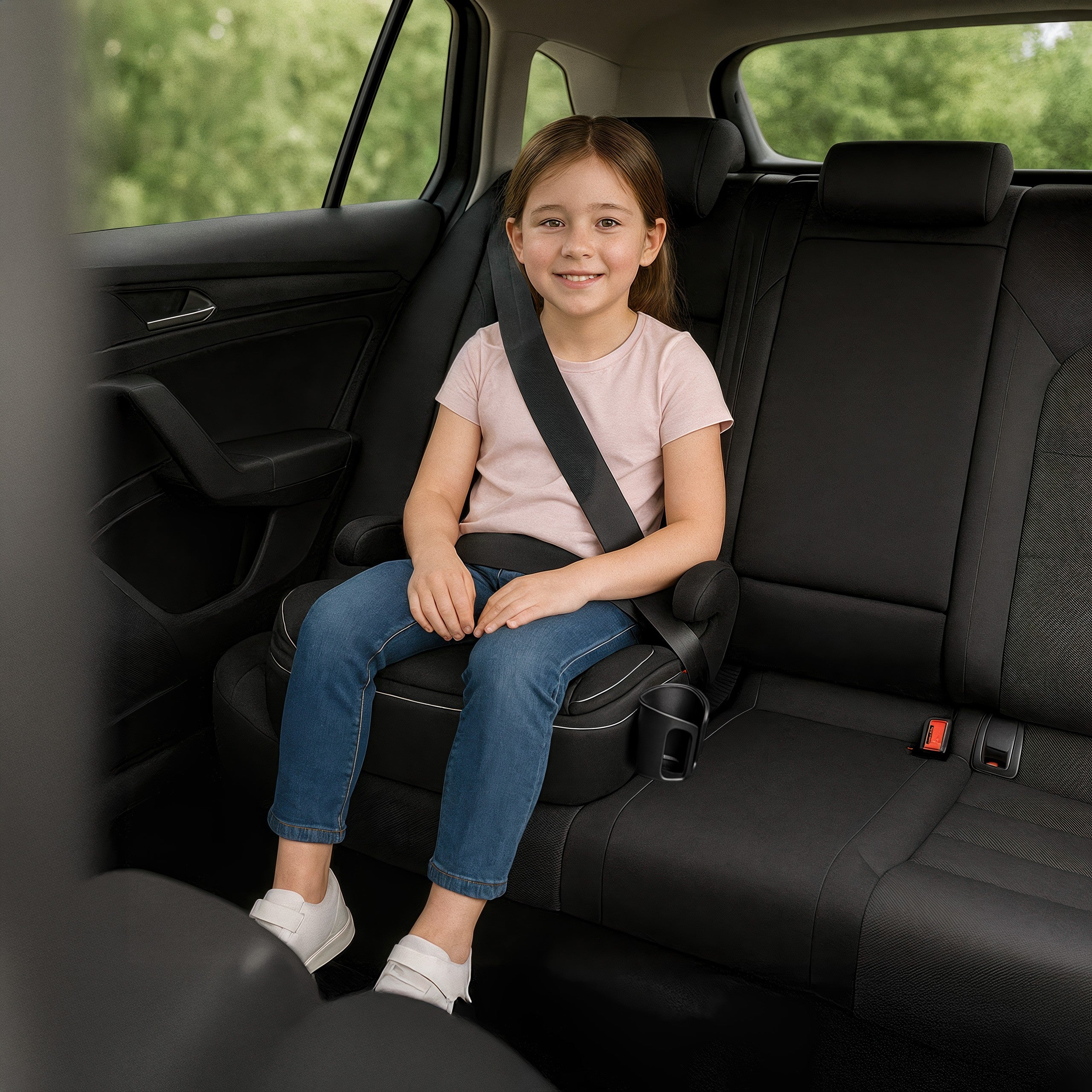 Autosedačka podsedák Tulano Cabby 30 Black 125-150cm I-Size