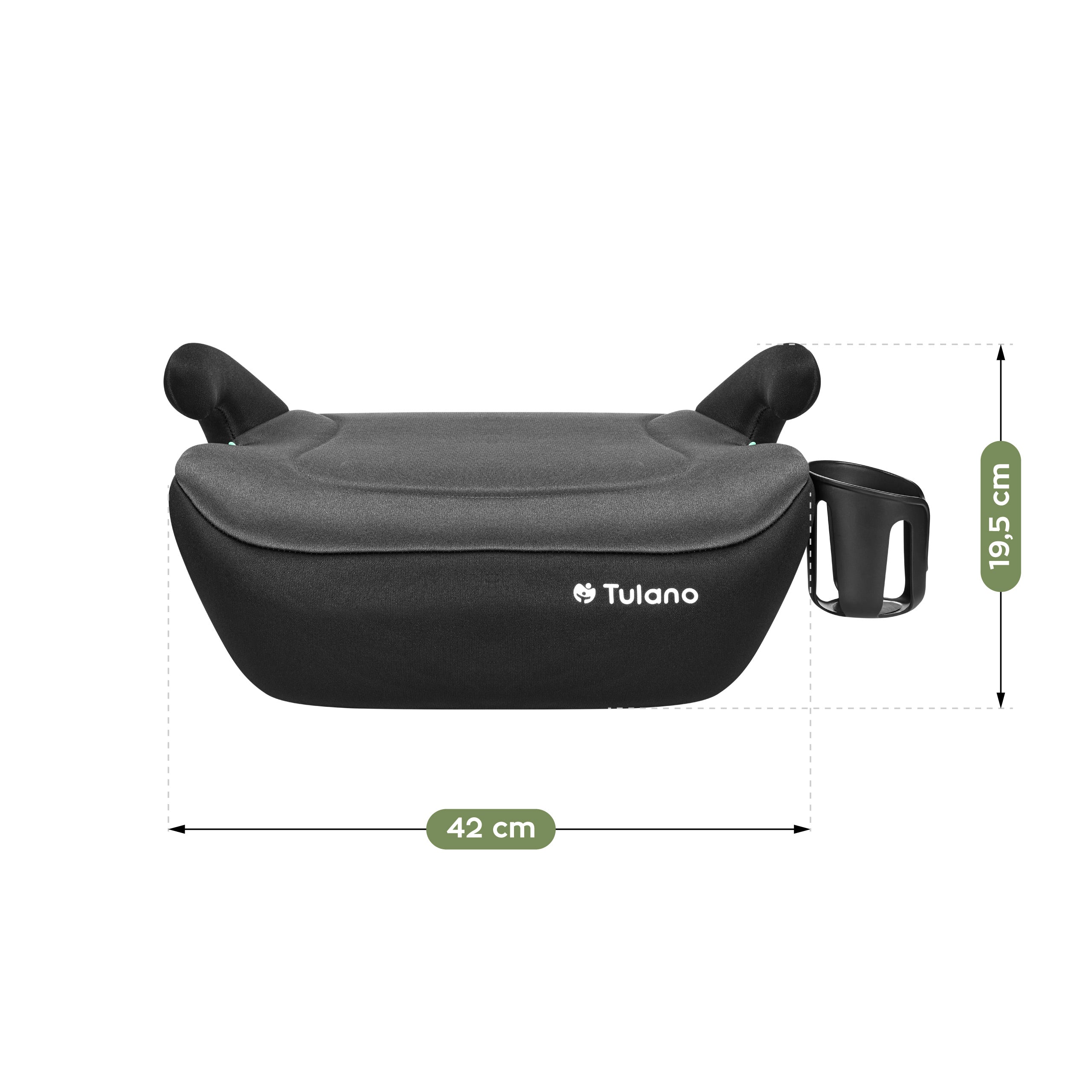 Autosedačka podsedák Tulano Cabby 20 Grey 125-150cm I-Size