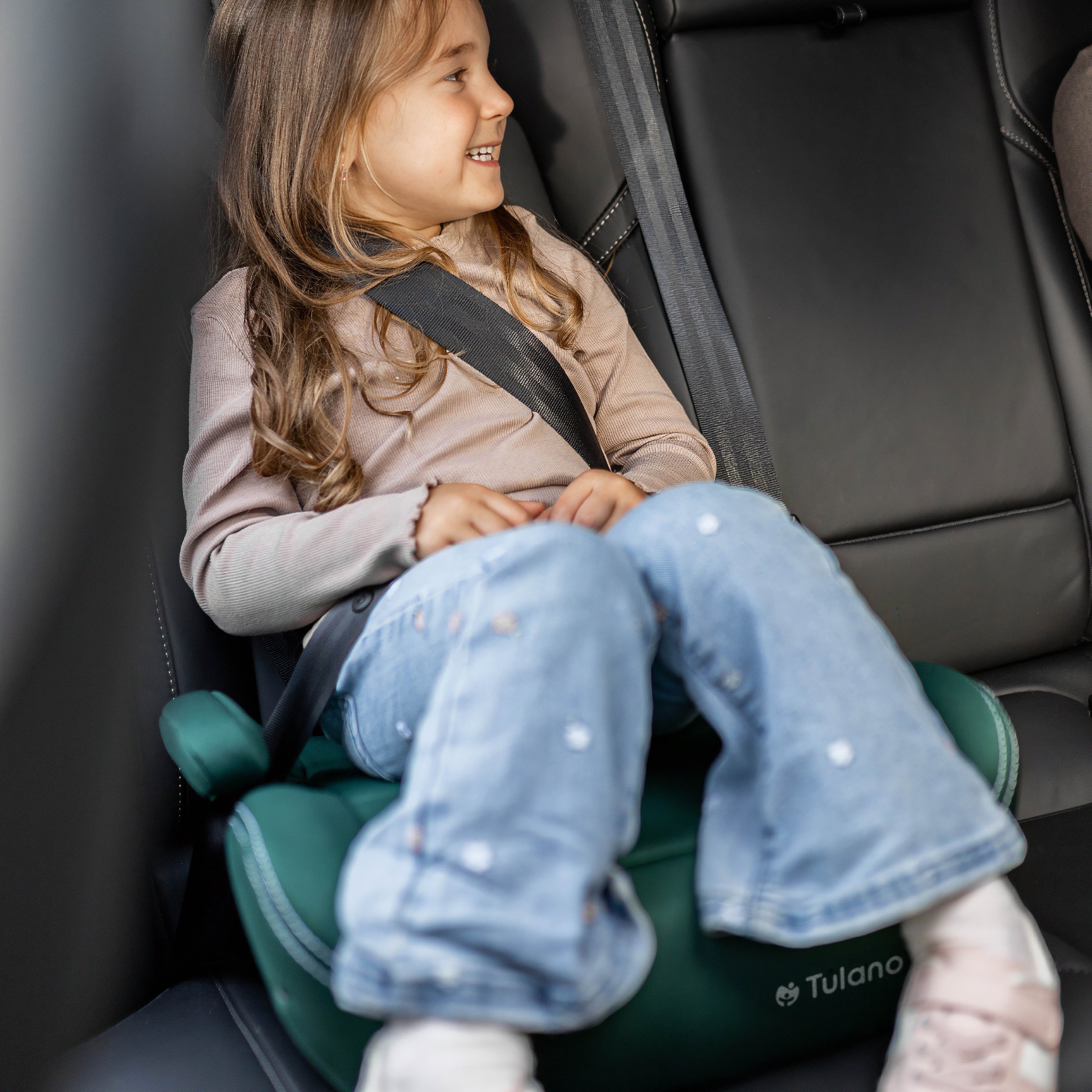 Autosedačka podsedák Tulano Cabby 25 Green 125-150cm I-Size
