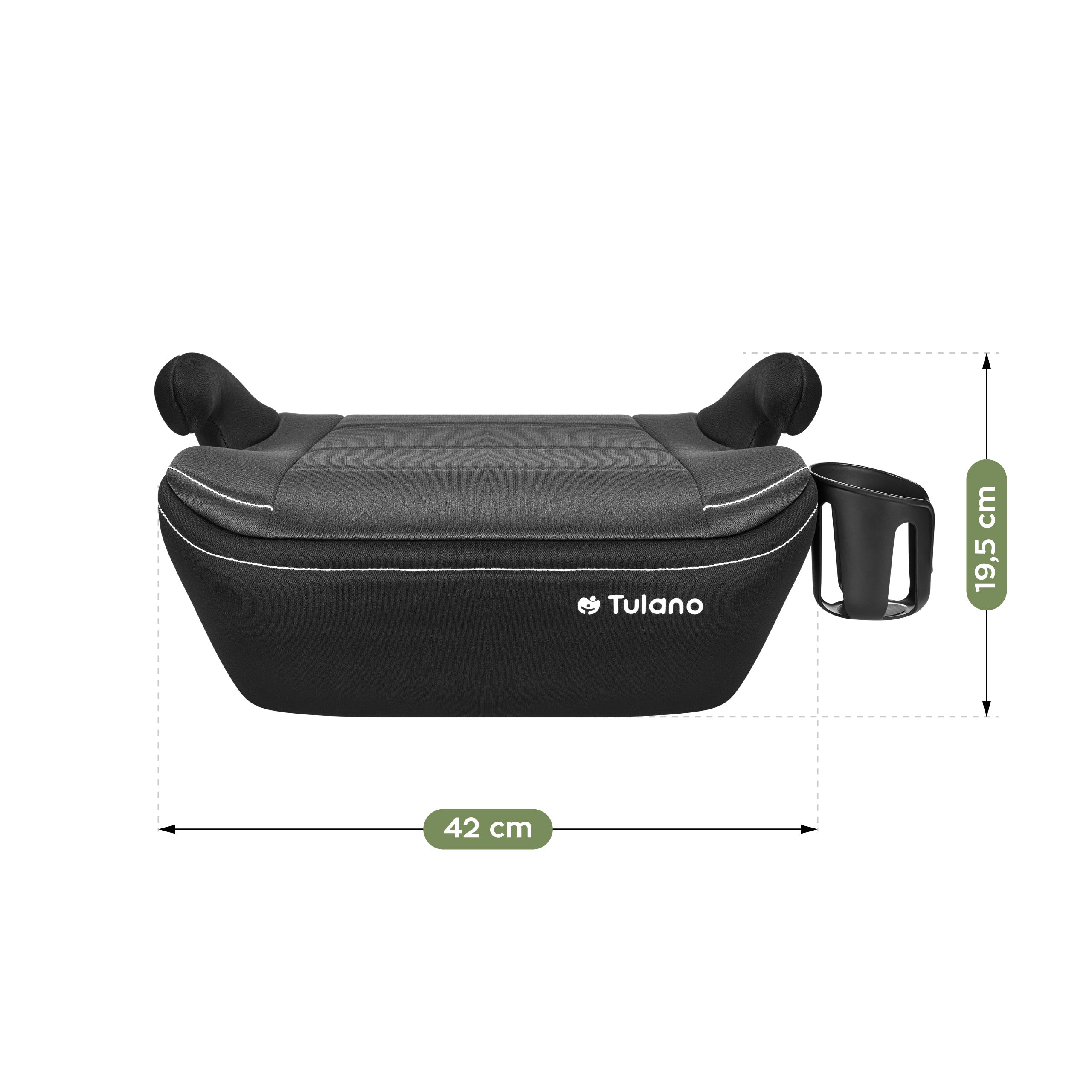 Autosedačka podsedák Tulano Cabby 30 Grey 125-150cm I-Size