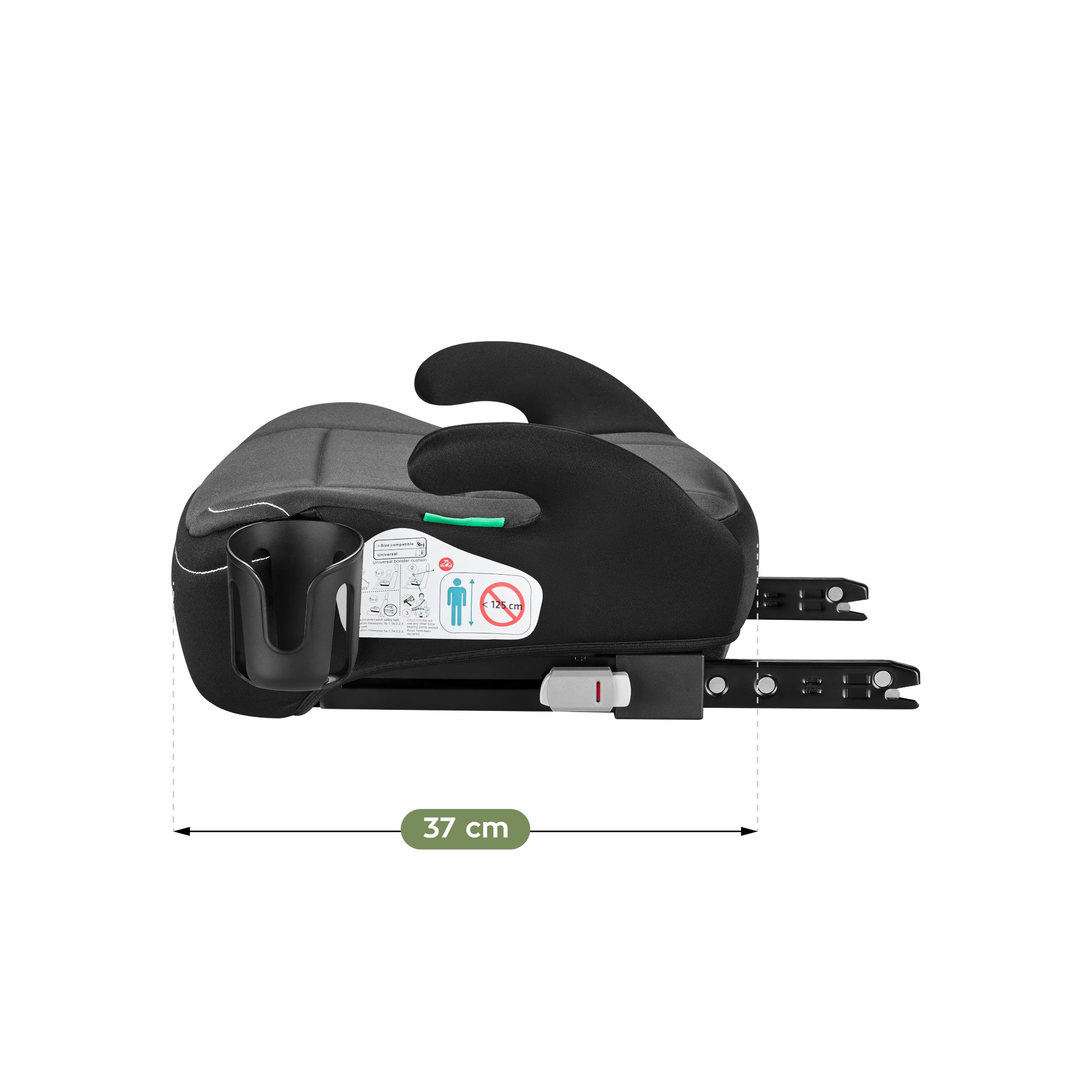 Autosedačka podsedák Tulano Cabby 30 Grey 125-150cm I-Size