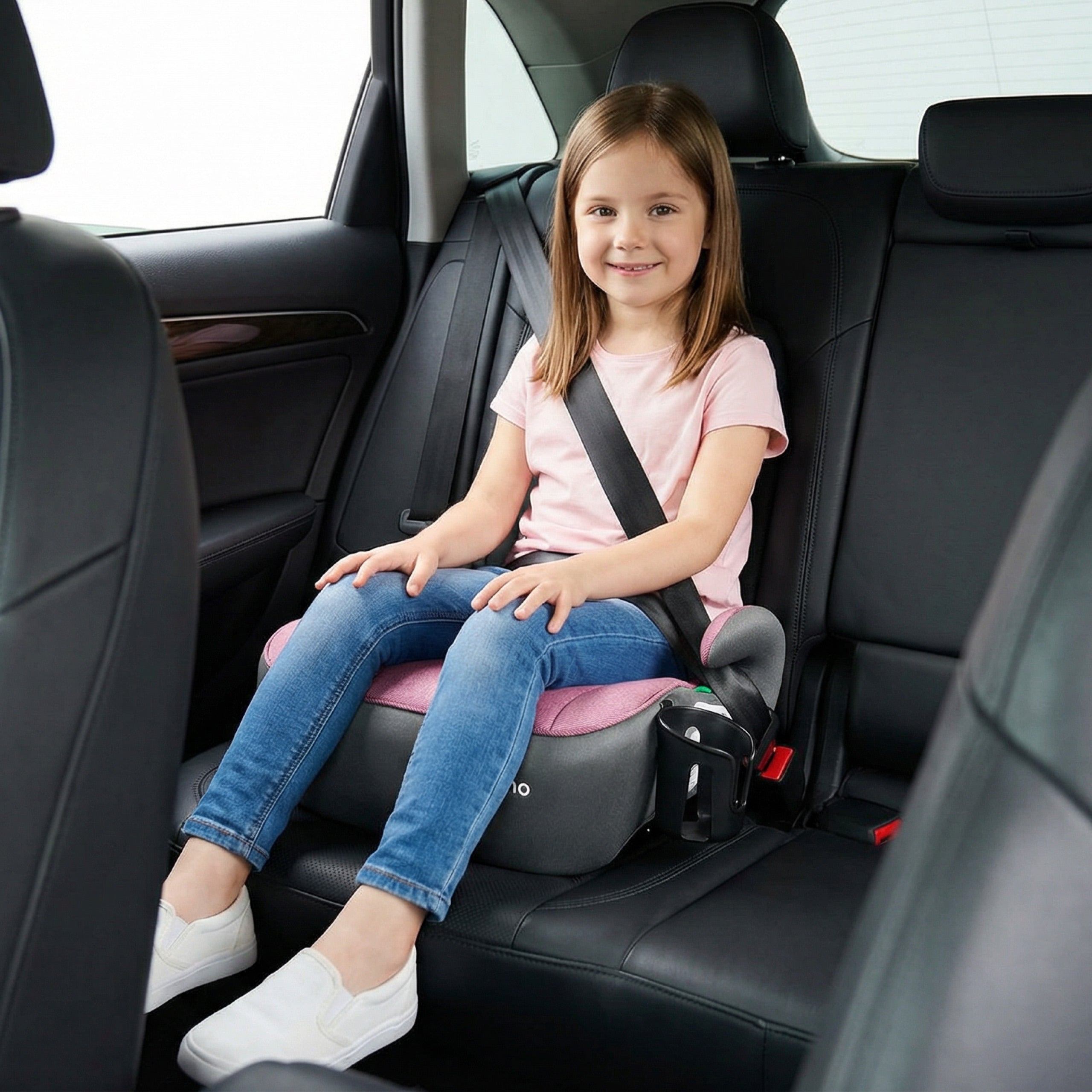 Autosedačka podsedák Tulano Cabby 30 růžovo-šedá