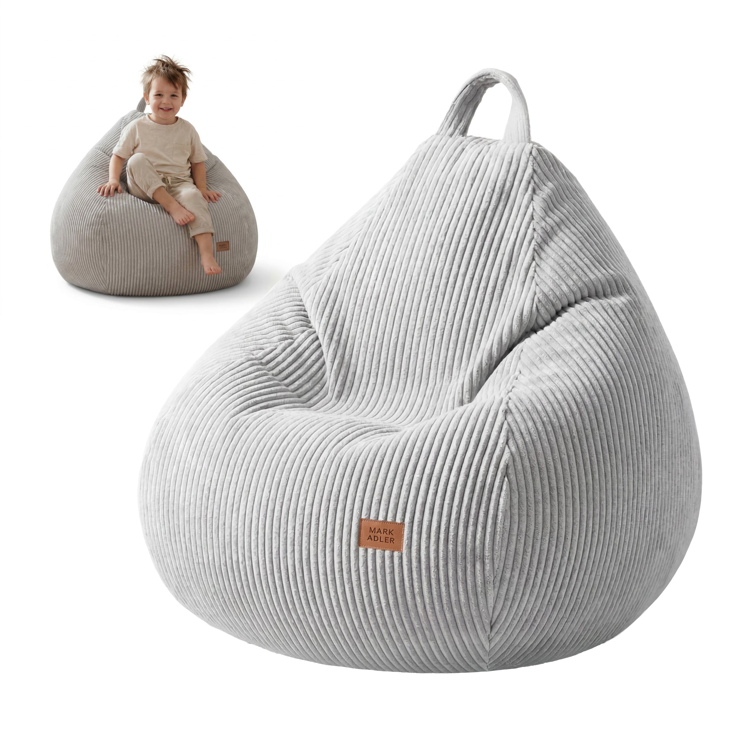 Šedý pytel na sezení Mark Adler Comfy 1.0 Grey