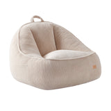 Manšestrové křeslo puf s opěradlem Mark Adler Comfy 4.0 Beige