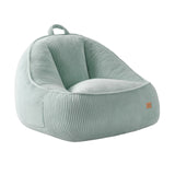 Manšestrové křeslo puf s opěradlem Mark Adler Comfy 4.0 Sage