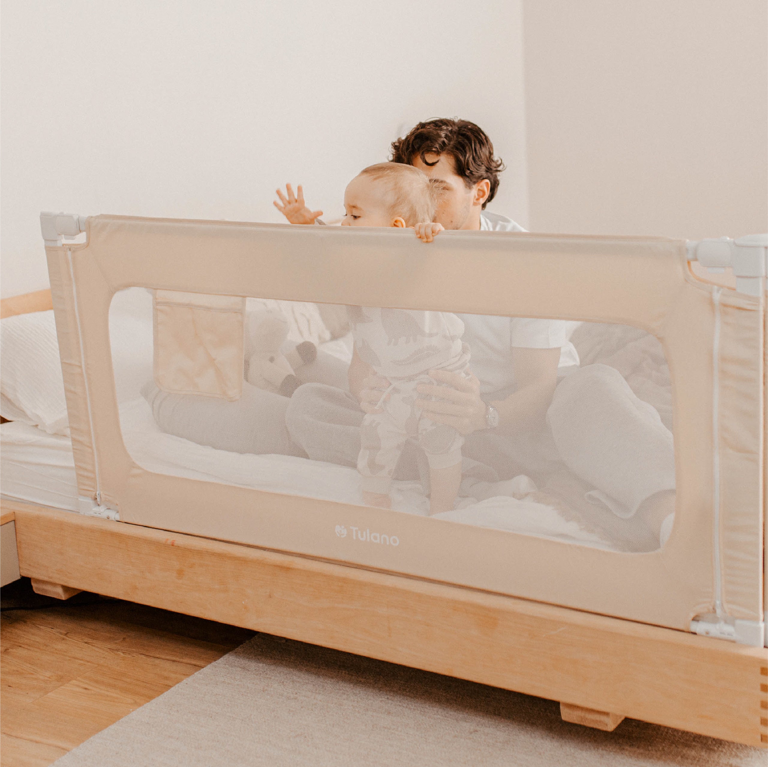Ochranná zábrana k posteli 160 cm Tulano Cover 46 Beige