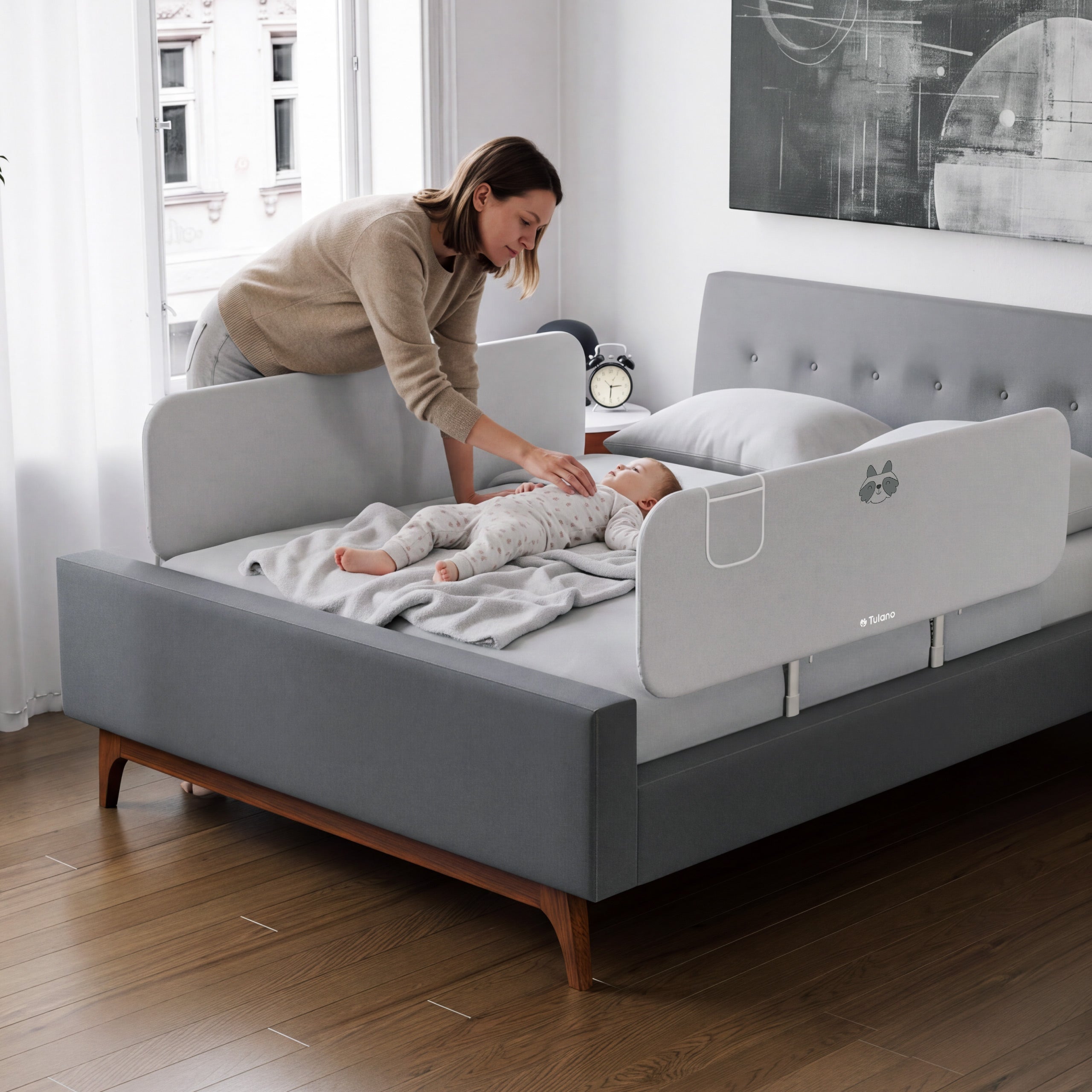Dětská zábrana na postel 150 cm Tulano Cover 55 Grey