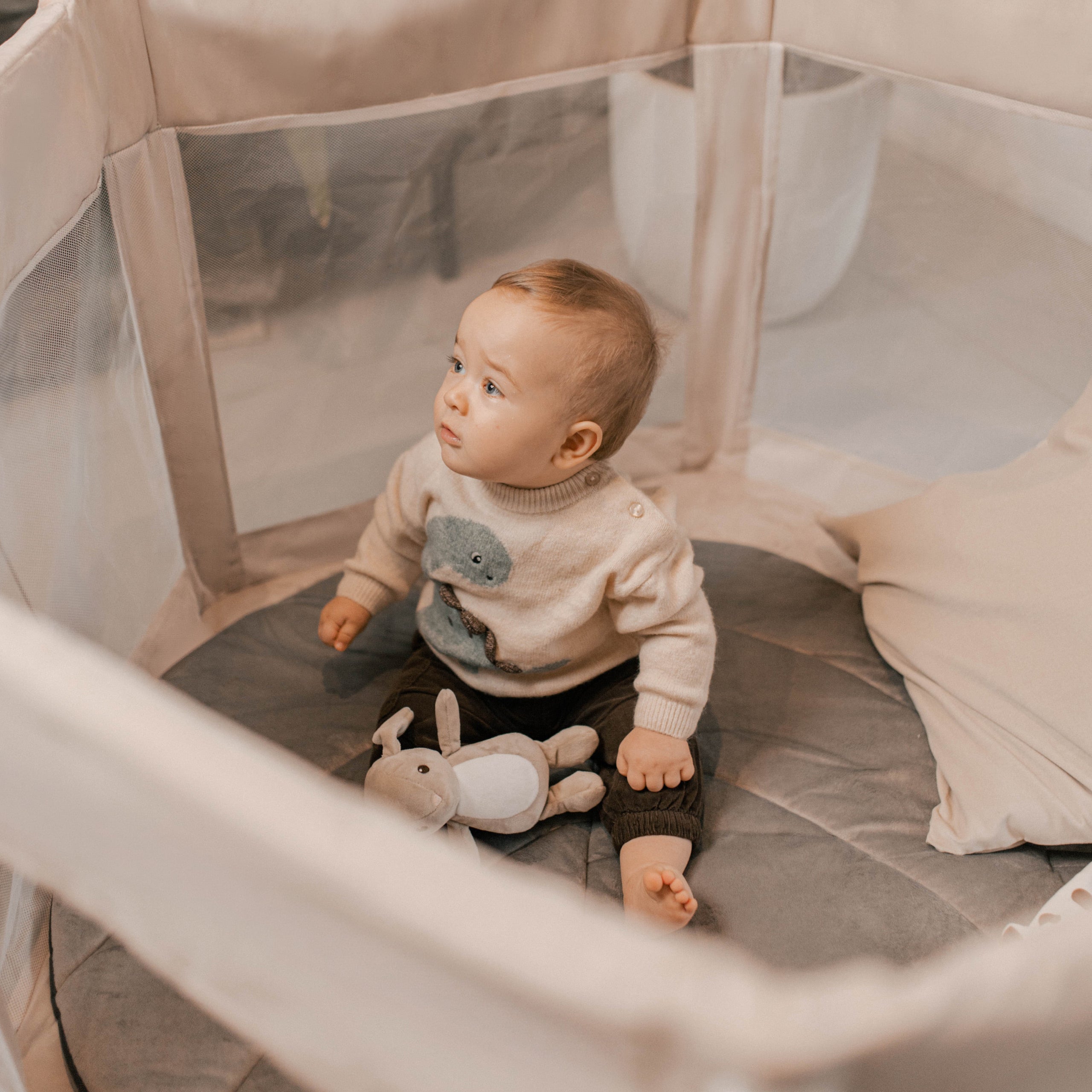 Cestovní postýlka Tulano Cozy 30 béžová