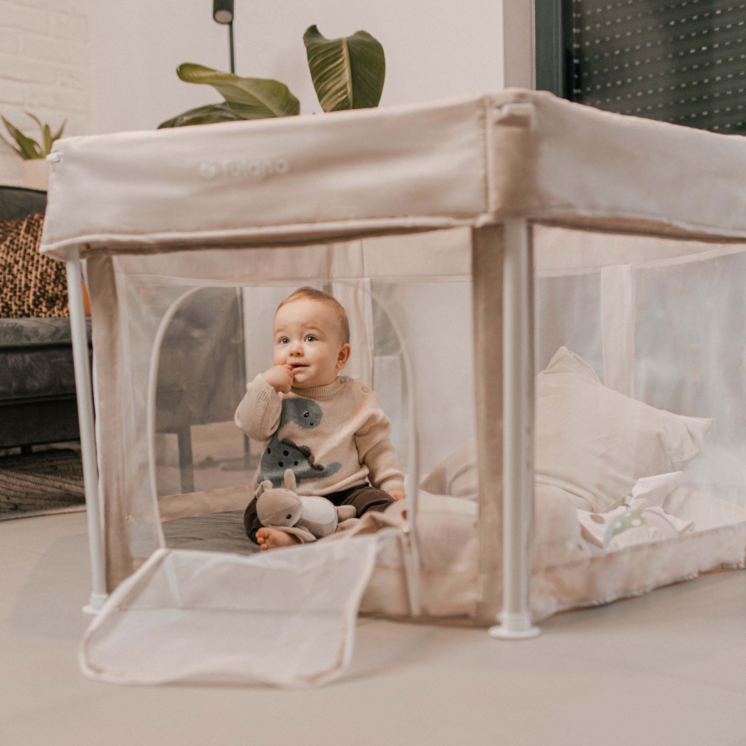 Cestovní postýlka Tulano Cozy 30 béžová