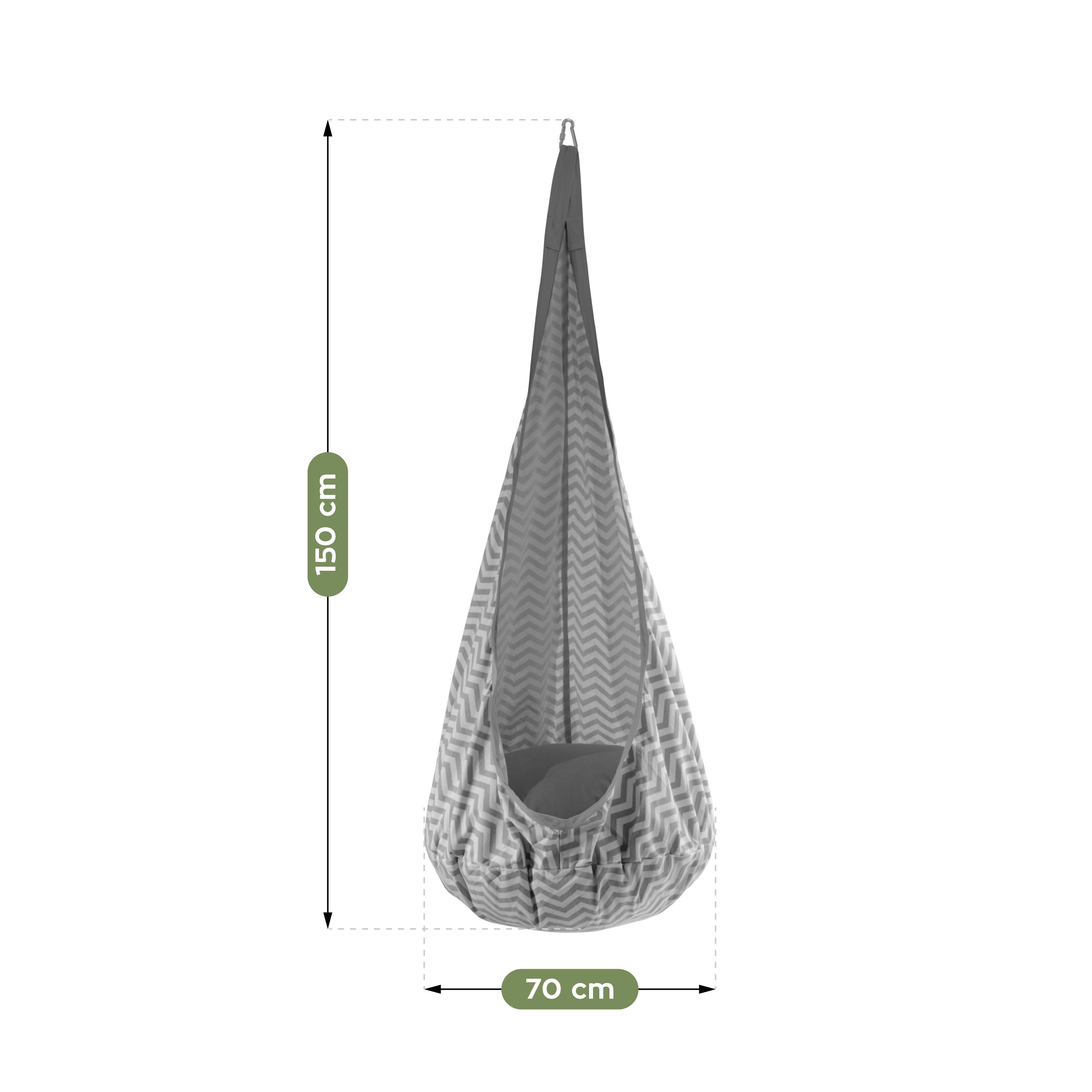 Dětská závěsná houpačka Tulano Doppo 20 Grey