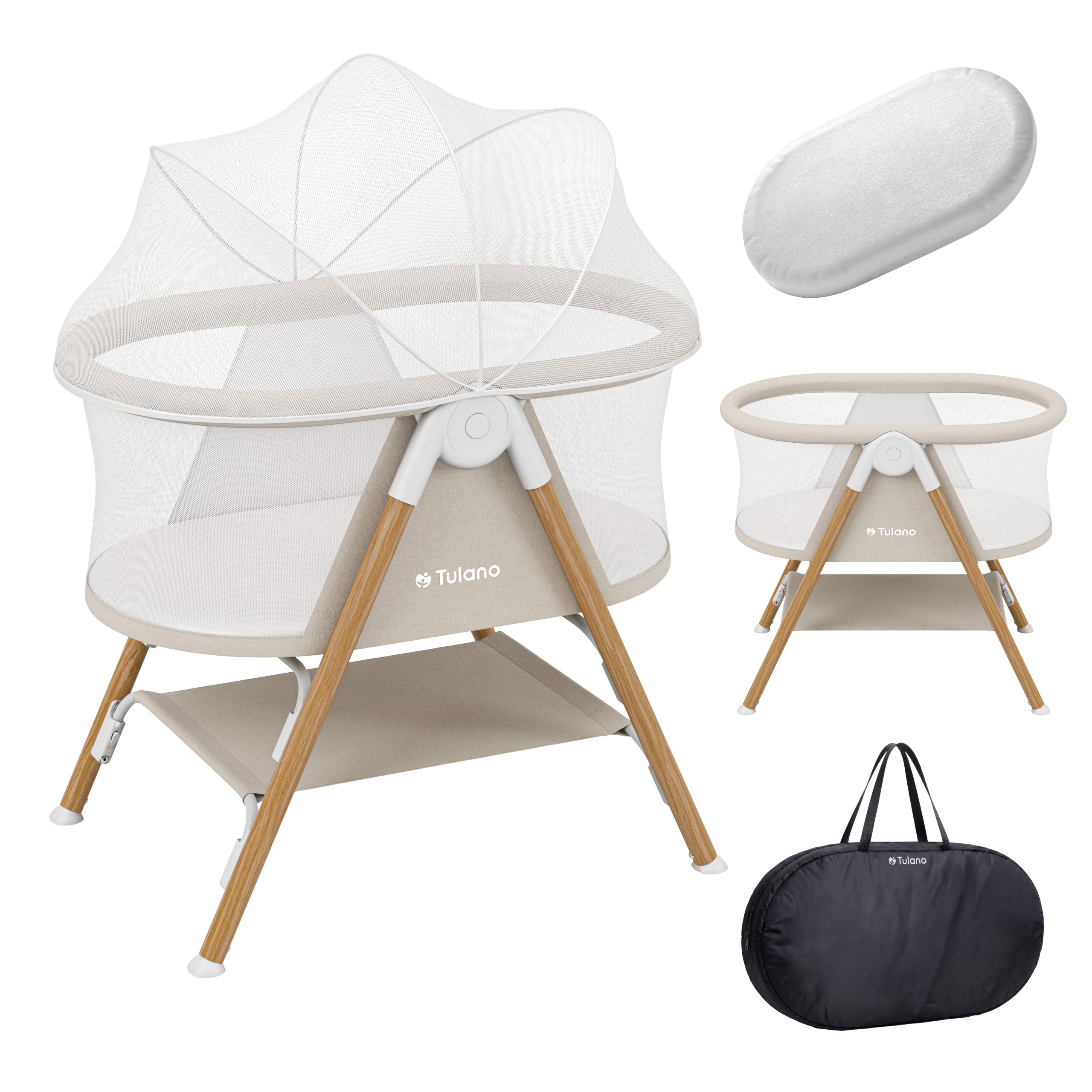 Cestovní postýlka pro děti Tulano Dream 20 Beige