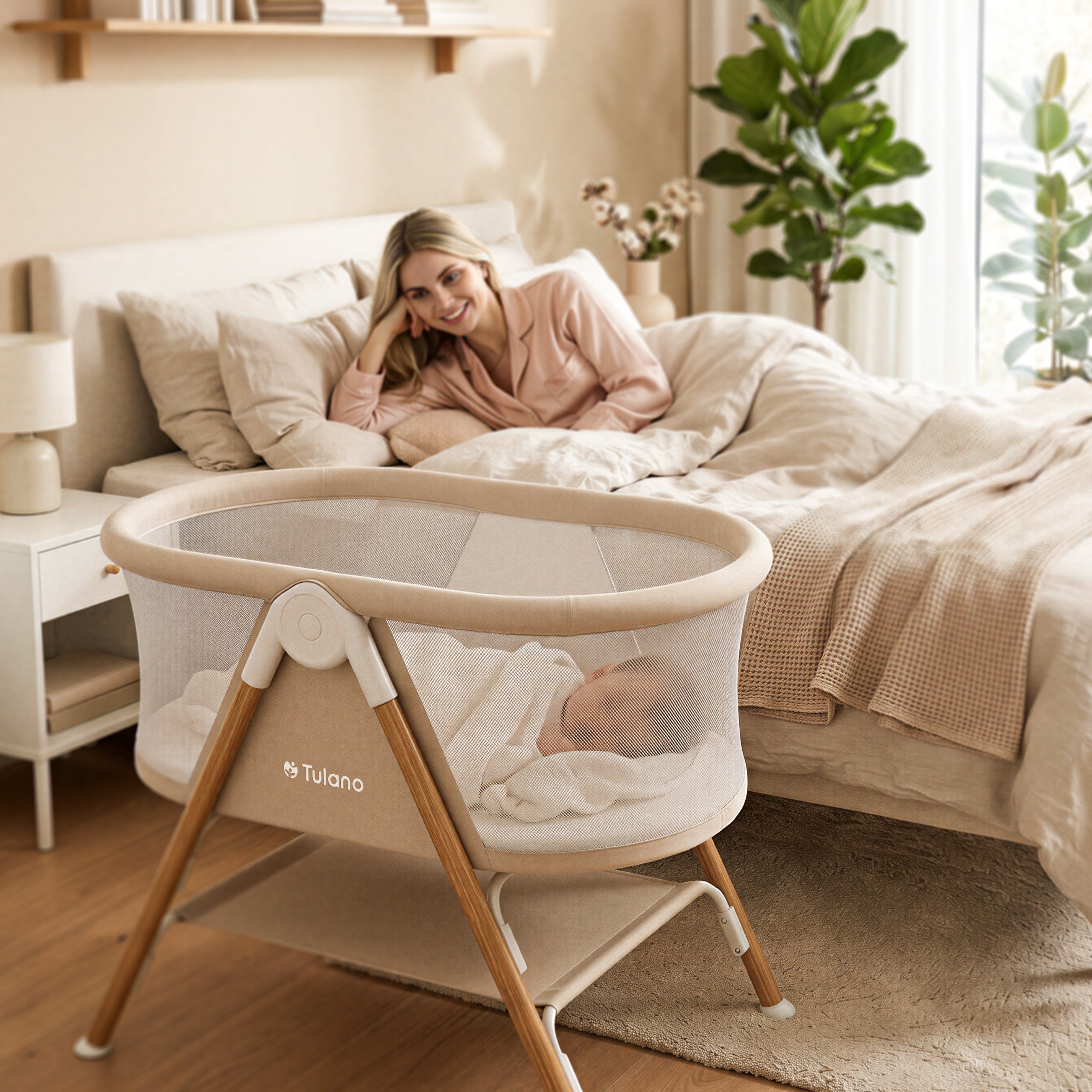 Cestovní postýlka pro děti Tulano Dream 20 Beige