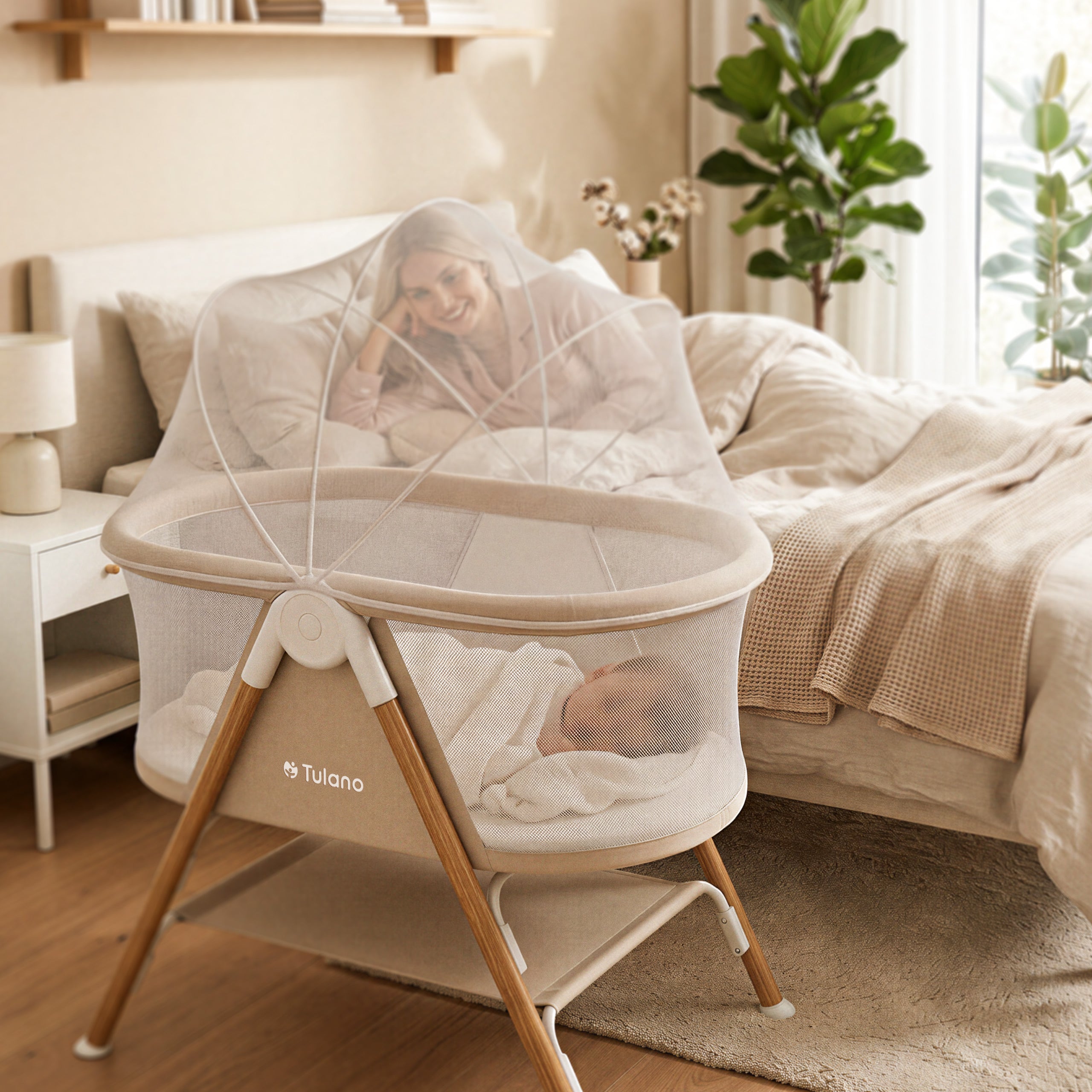 Cestovní postýlka pro děti Tulano Dream 20 Beige