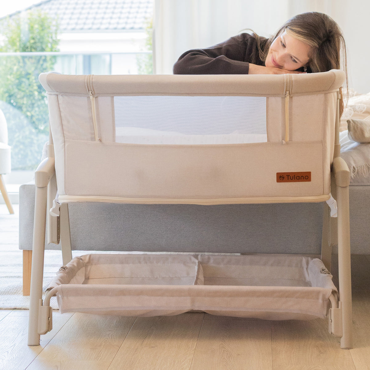 Přistýlka a cestovní postýlka 4v1 Tulano Dream 55 Beige