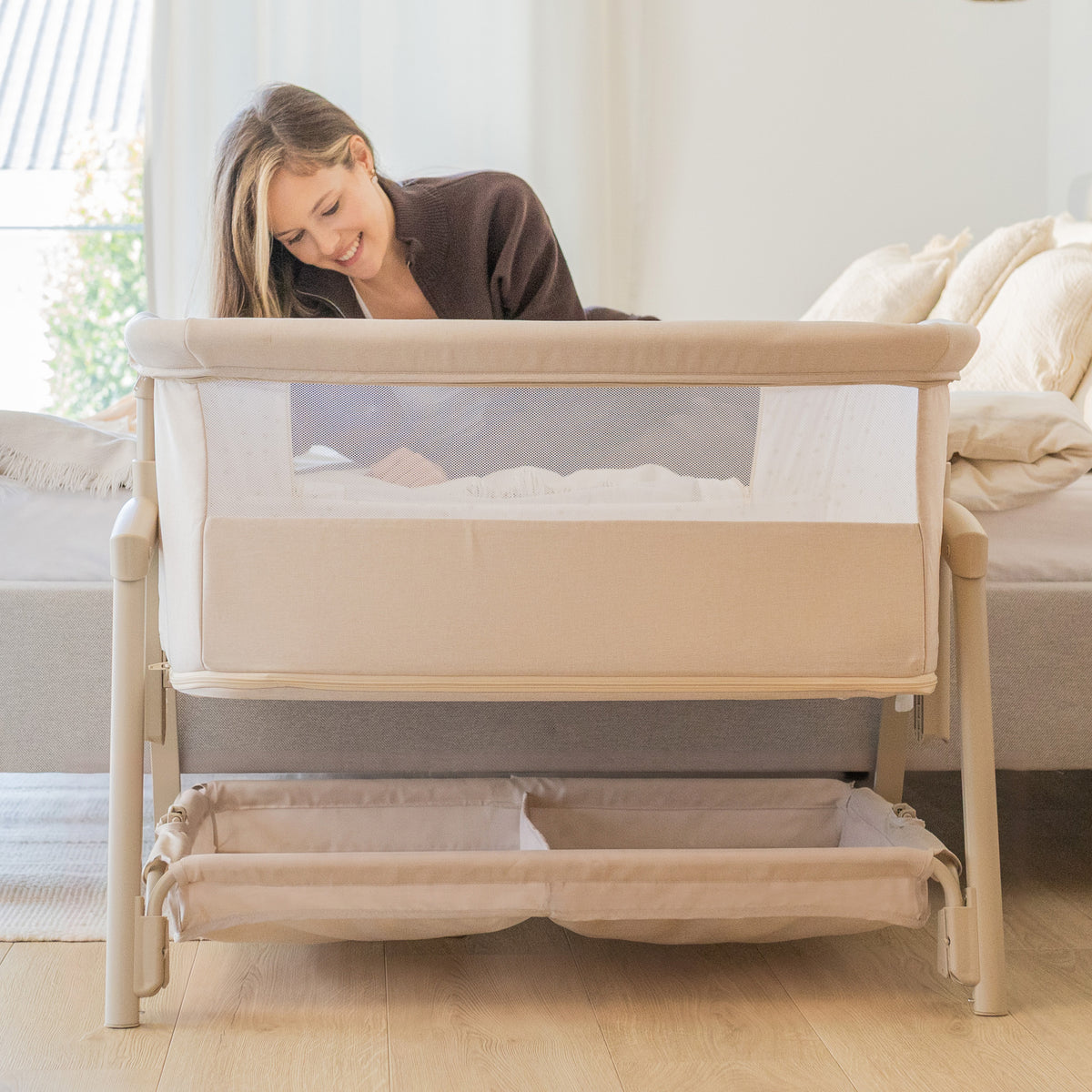 Přistýlka a cestovní postýlka 4v1 Tulano Dream 55 Beige
